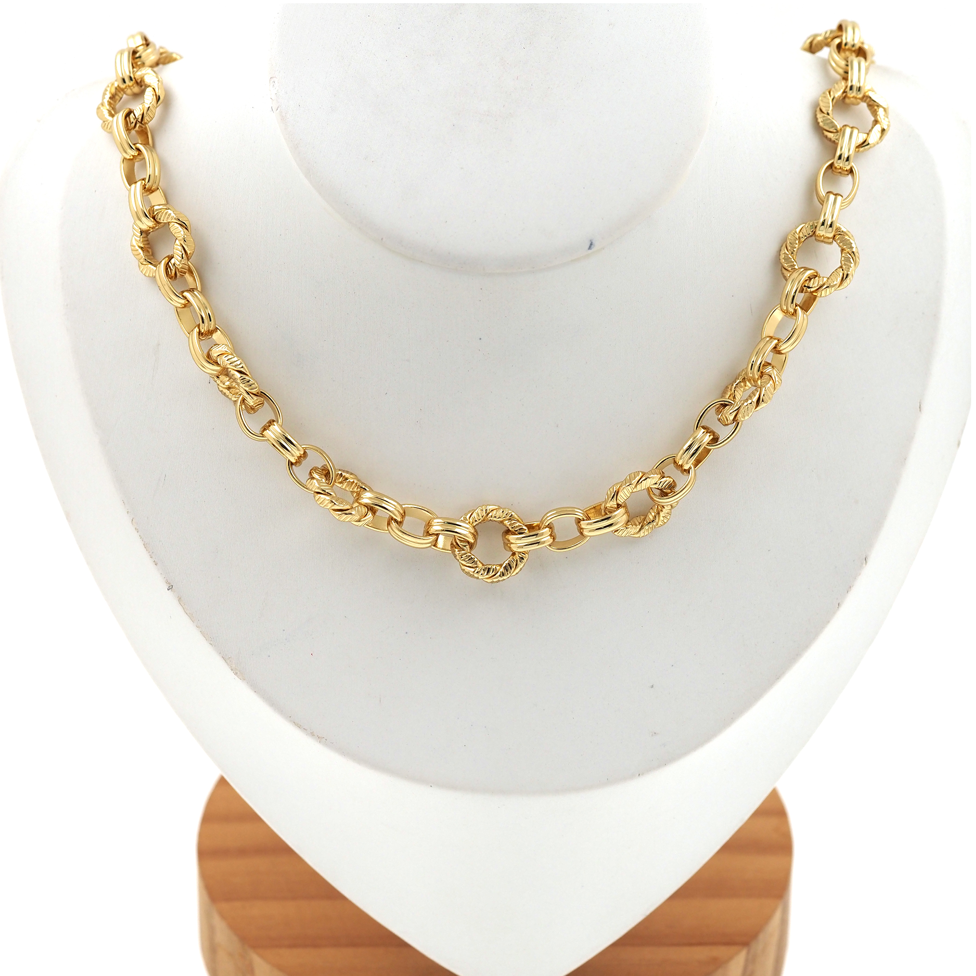 18K Gold Filled Oval Link Necklace,Minimalist Necklace,Dainty Chain Necklace,Paper Clip Necklace,Adjustable Necklace