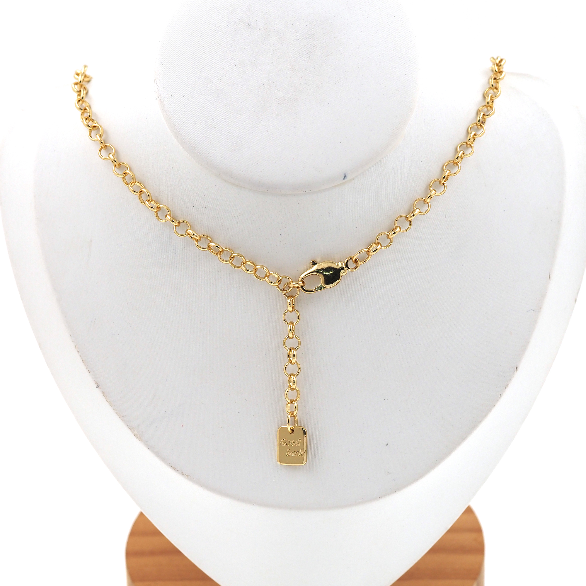 18K Gold Filled Cable Link Necklace,Minimalist Necklace,Dainty Chain Necklace,Adjustable Necklace