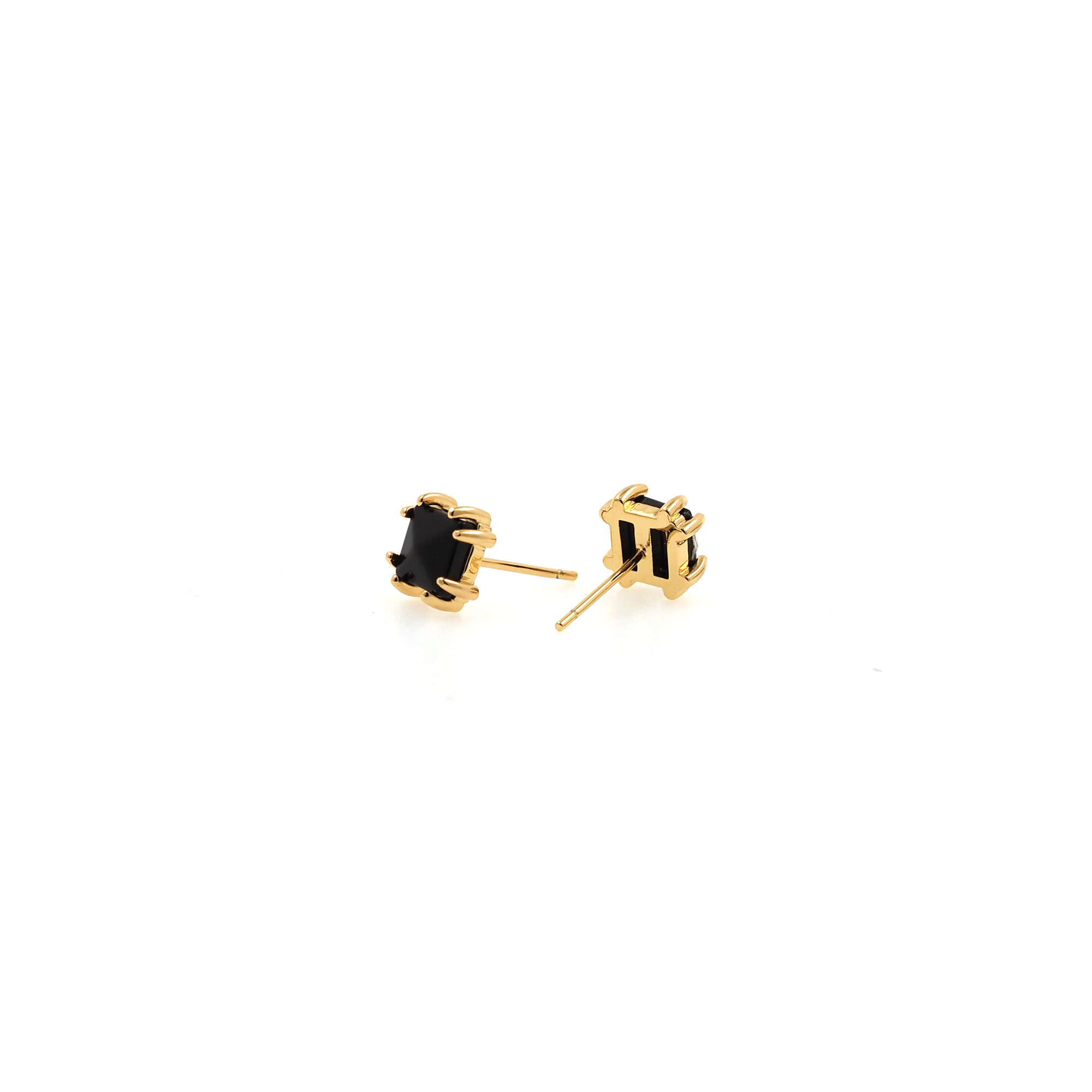 18K Gold Filled Square Stud Earrings,Agate Earrings,Dainty Earrings,Minimalist Earring,Gift for Wife