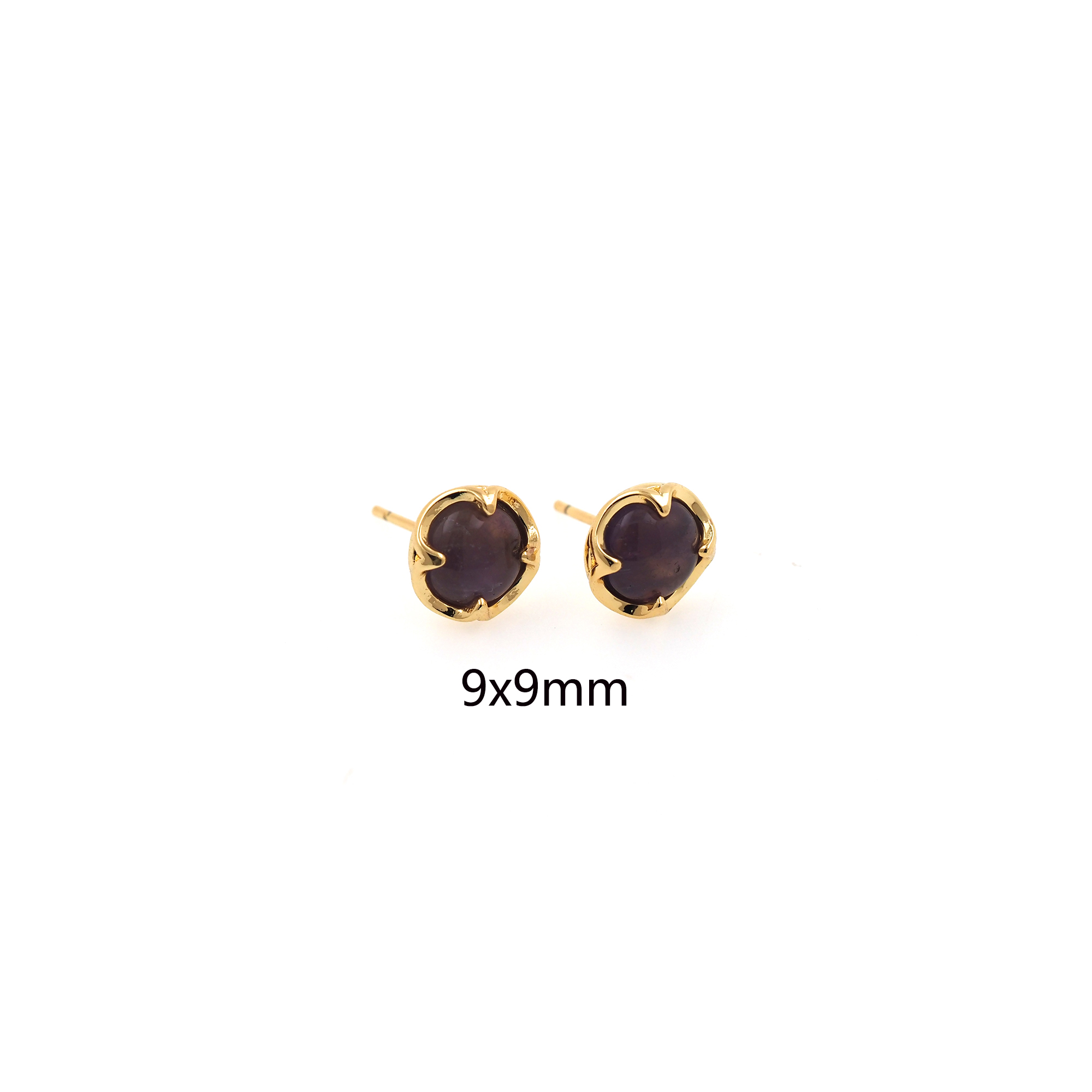 18K Gold Filled Round Stud Earrings,Crystal Stud Earrings,Dainty Earrings,Minimalist Earring,Gift for Wife