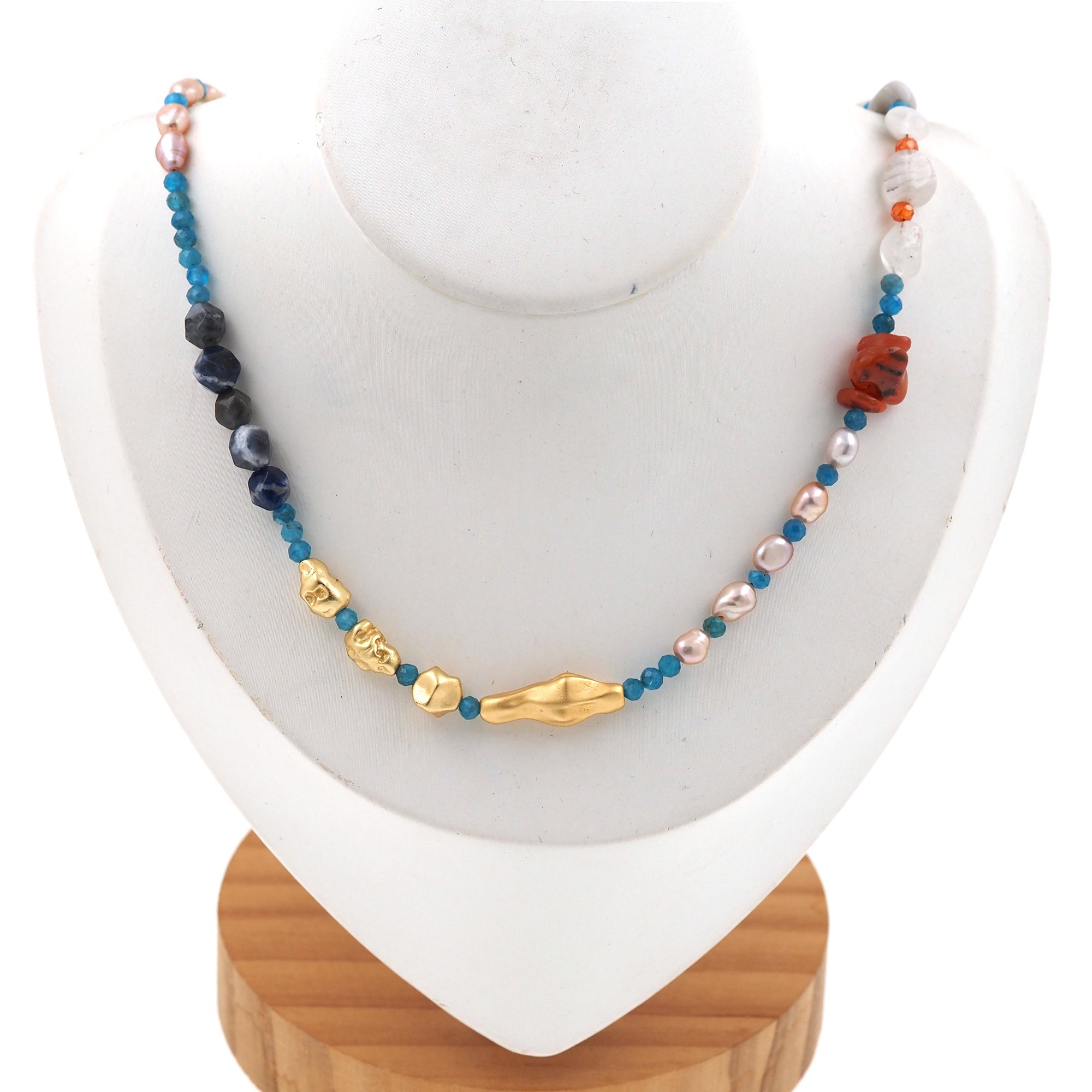 18K Gold Filled Bead Necklace,Minimalist Necklace,Dainty Necklace,Beaded Necklace,Adjustable Necklace