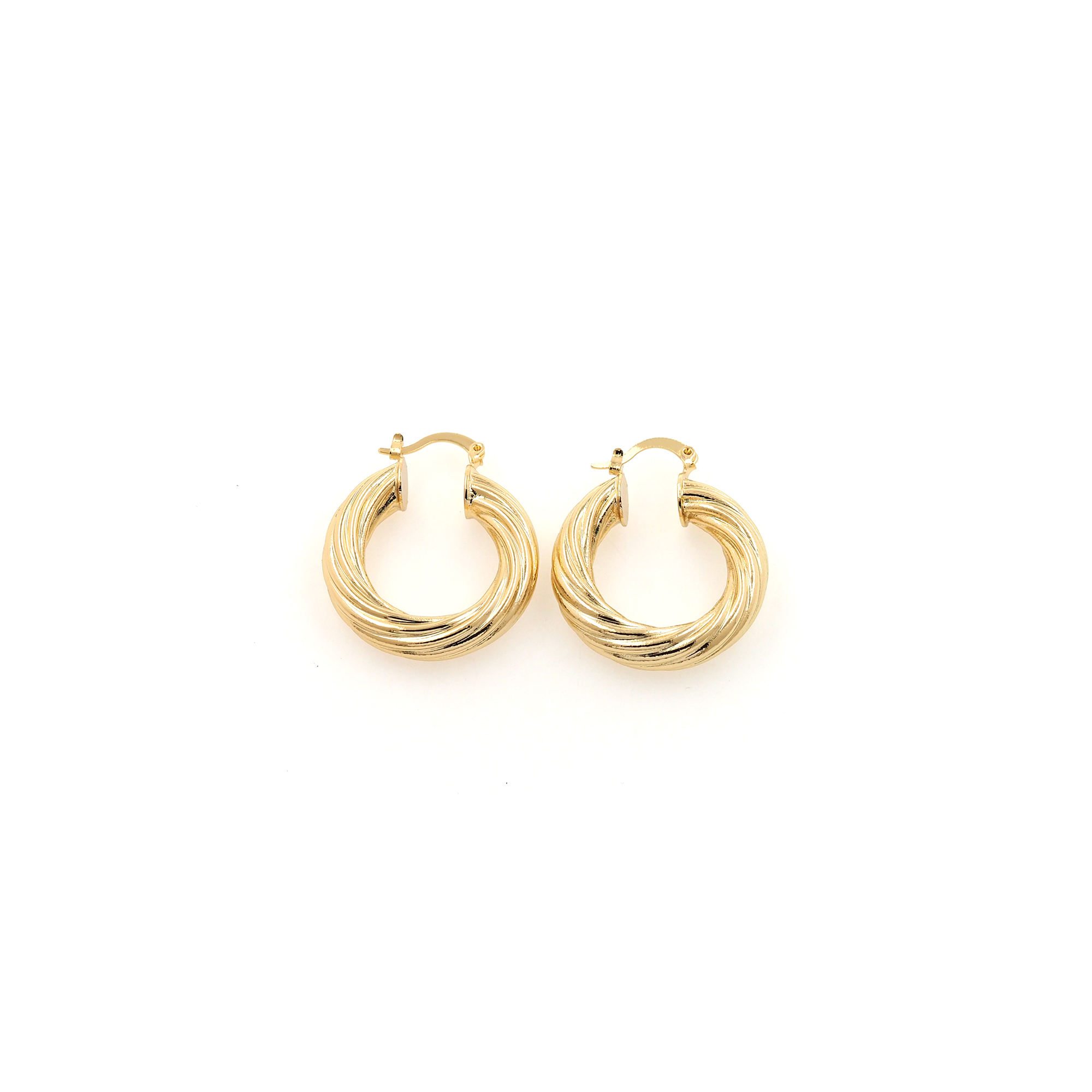 18K Gold Filled Twist Hoop Earrings,Dainty Round Earrings,Twisted Hoops,Gold Hoops Huggie,Minimalist Earrings