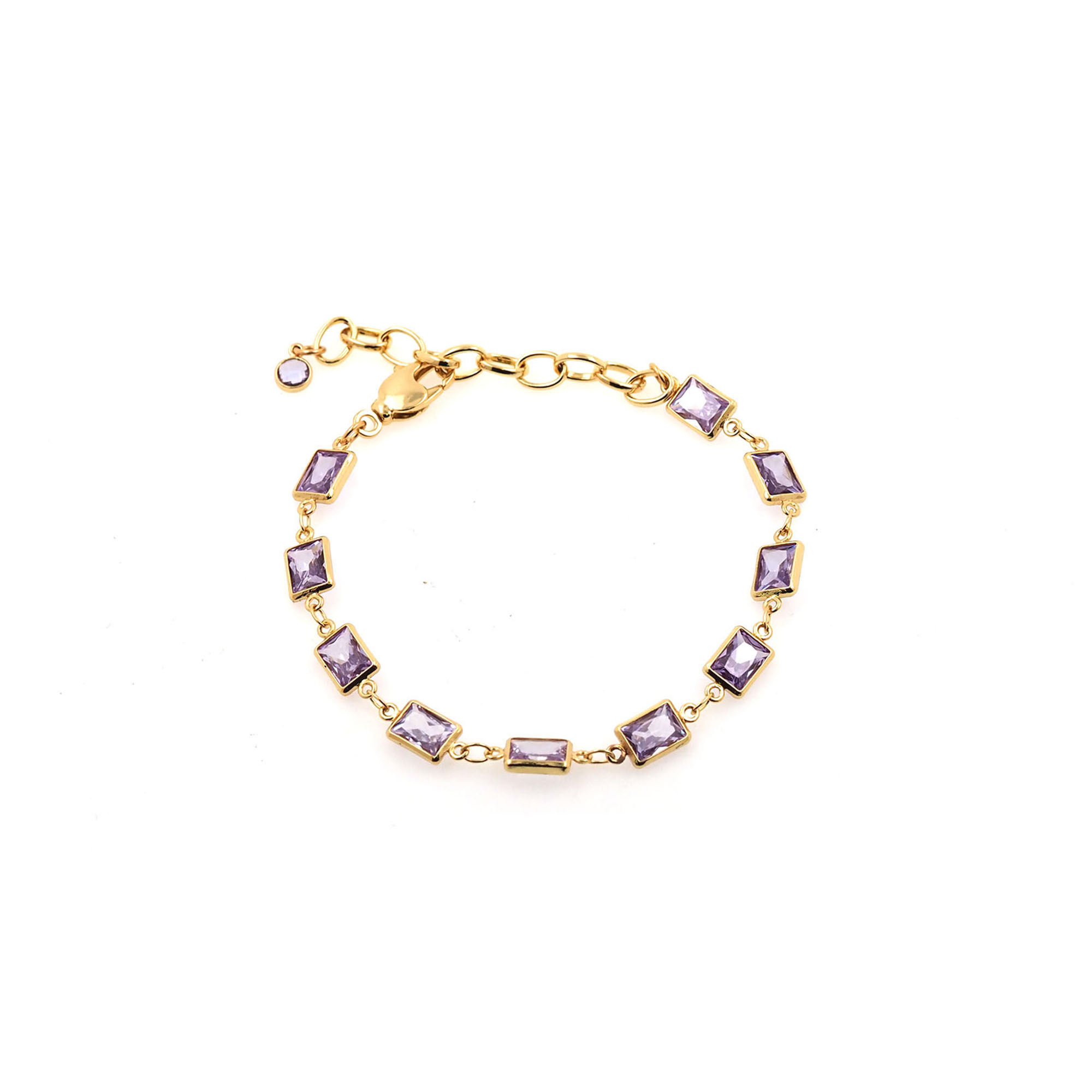 18K Gold Filled Zirconia Bracelet,Everyday Bracelet,Tennis Bracelet,Adjustable Bracelet,Ladies Bracelet,Gift For Her