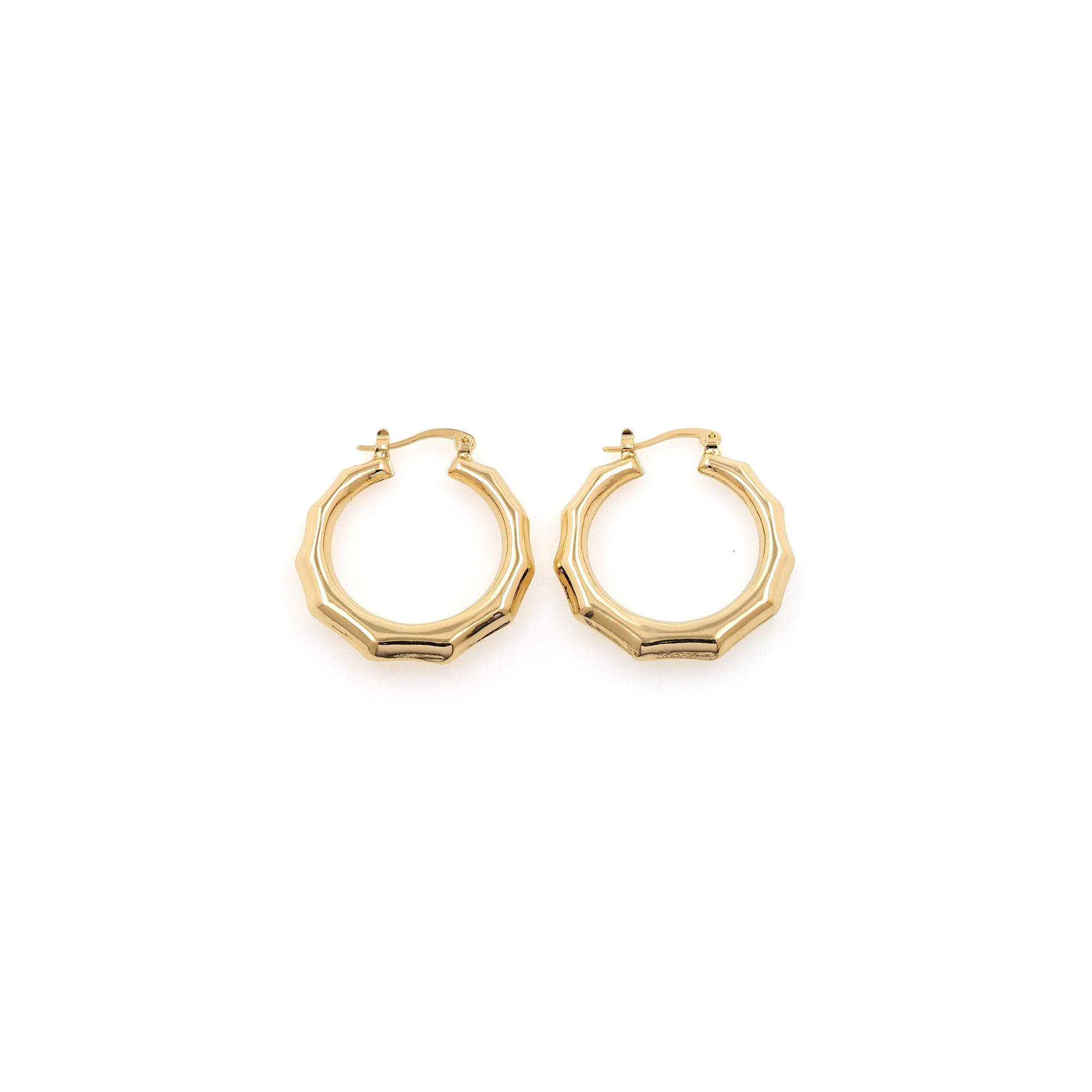 18K Gold Filled Round Hoops Earrings,Gold Huggies Hoop Earrings,Minimalist Earrings