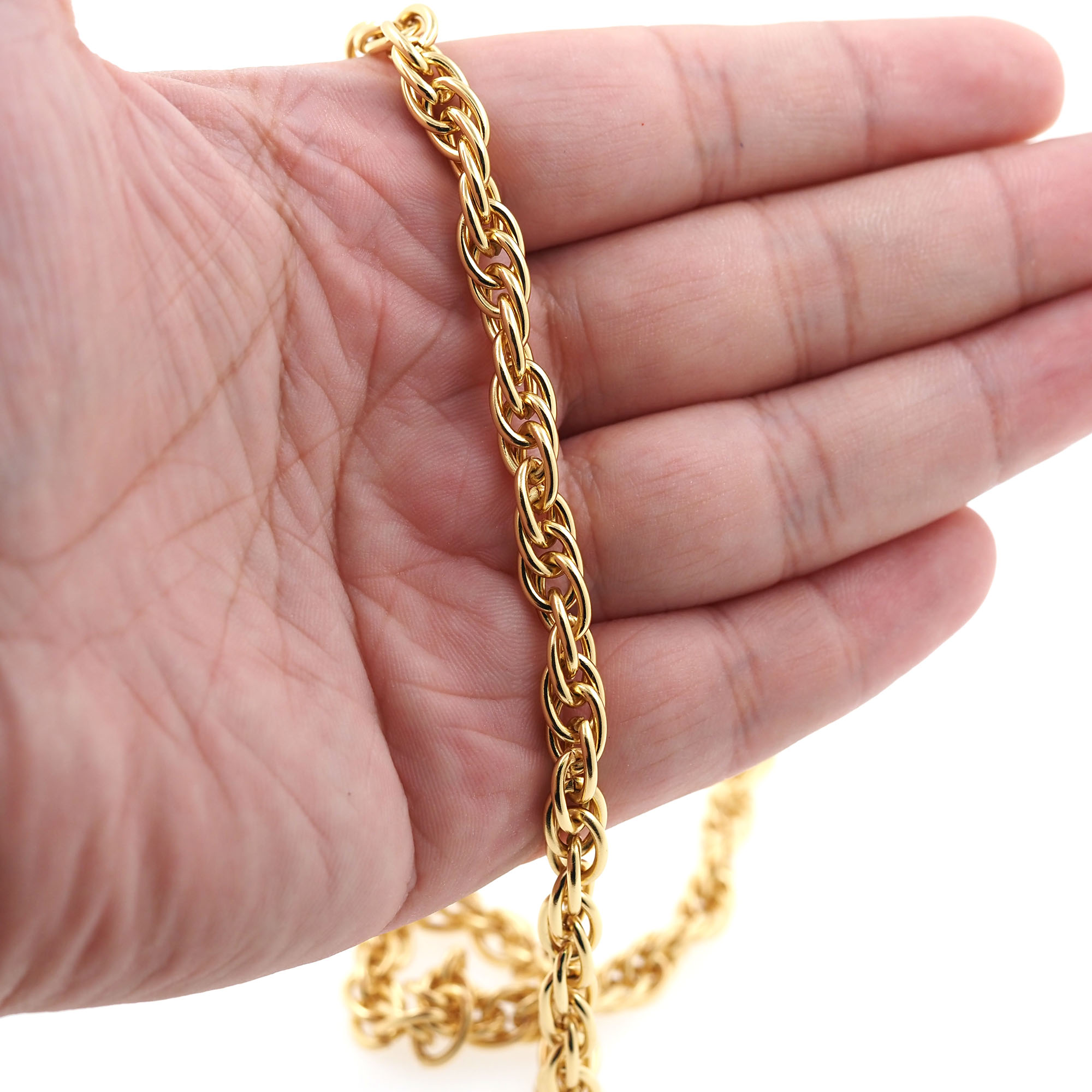 18K Gold Filled Wheat Chain Necklace,Dainty Thin Link Chain,Gold Wheat Chain Necklace for Women DIY Jewelry Making Supply