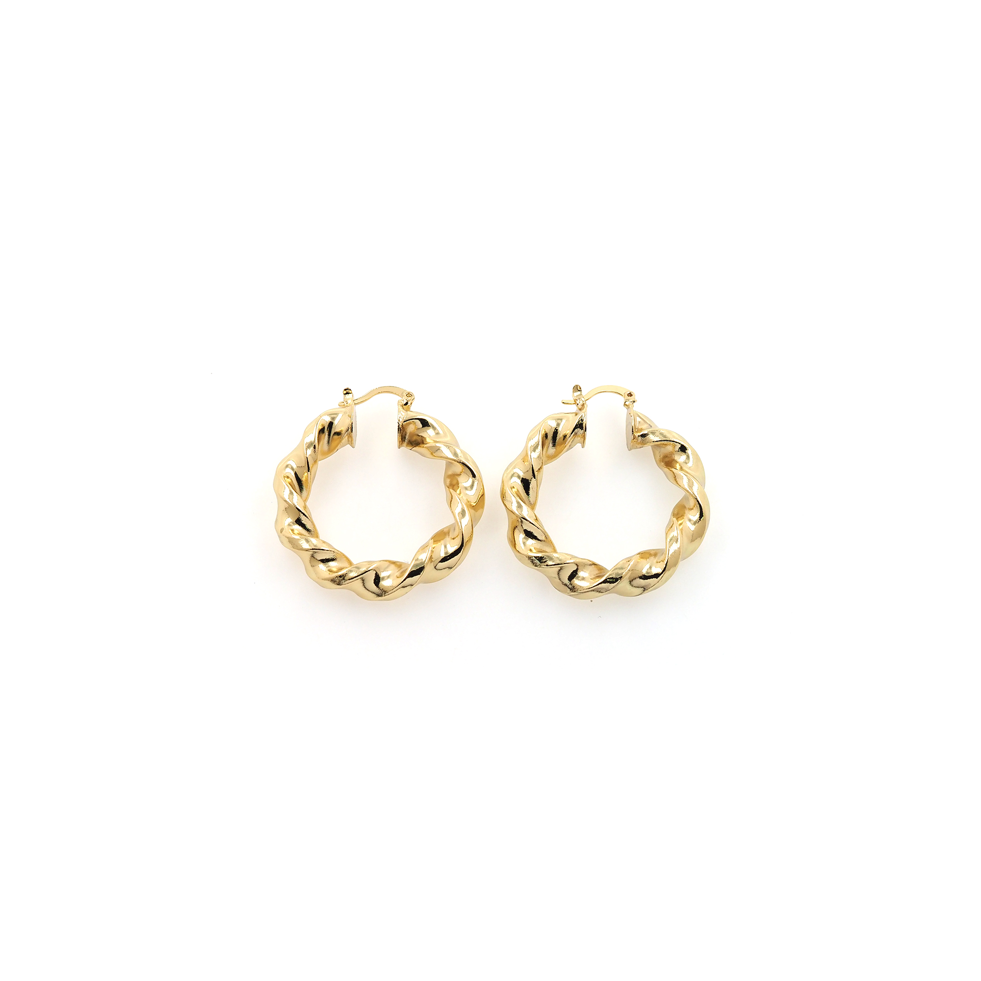 18K Gold Filled Twist Hoop Earrings,Dainty Round Earrings,Twisted Hoops,Gold Hoops Huggie,Minimalist Earrings
