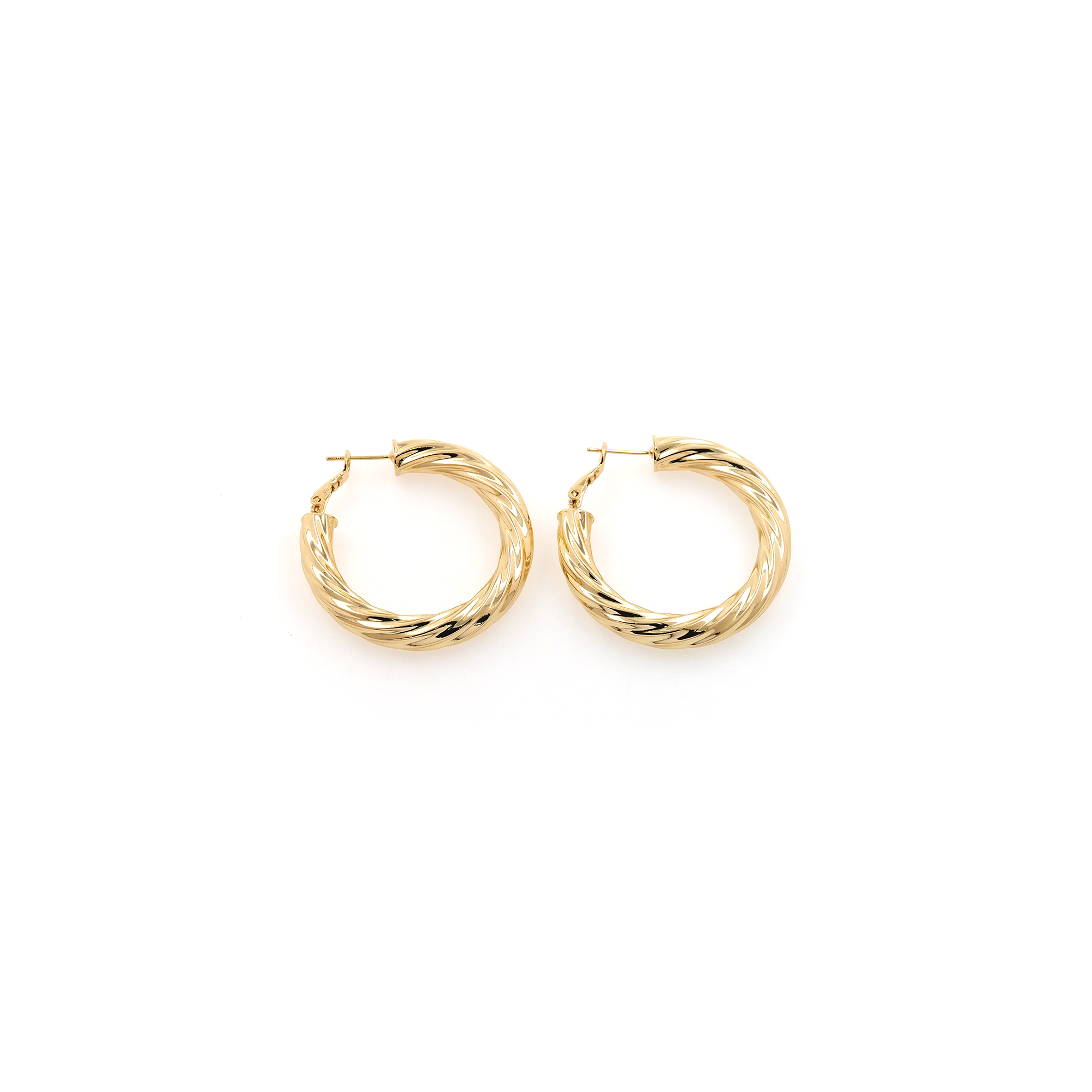 18K Gold Filled Twist Hoop Earrings,Dainty Round Earrings,Twisted Hoops,Gold Hoops Huggie,Minimalist Earrings