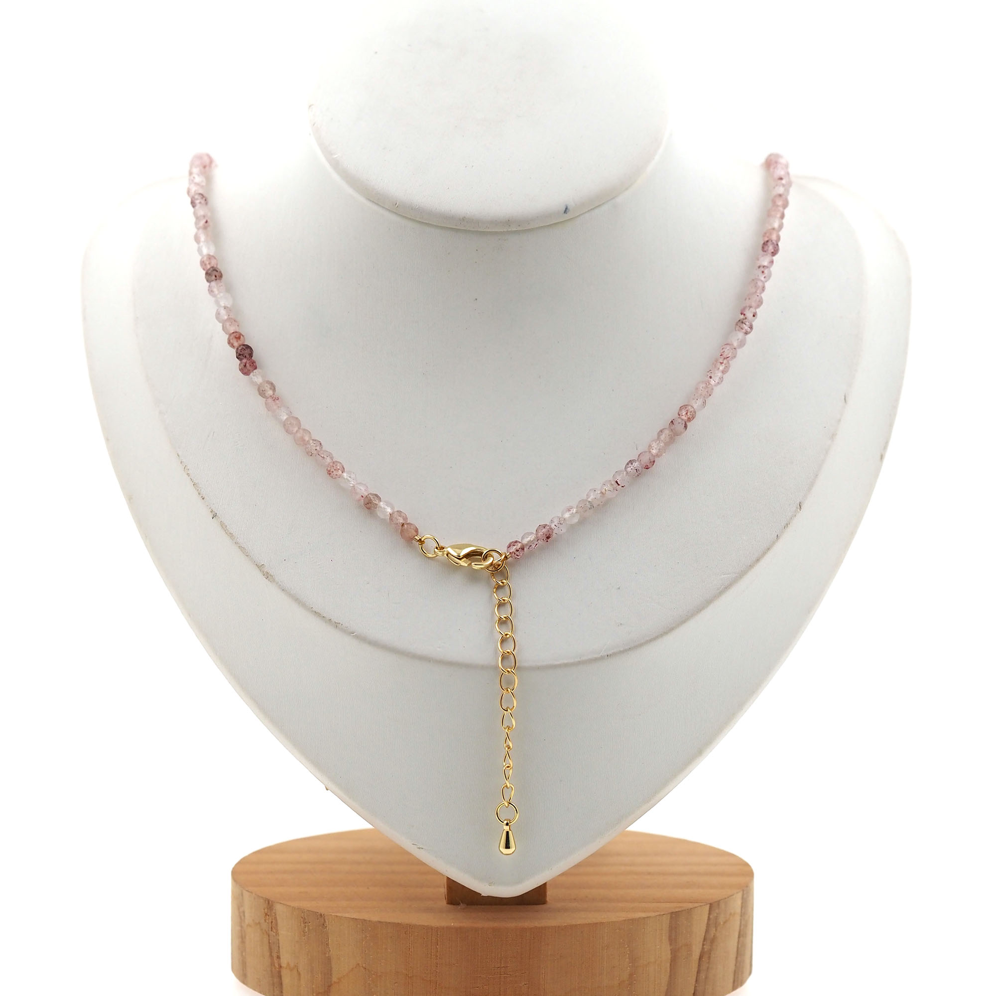 18K Gold Filled Strawberry Necklace,Beaded Necklace,Minimalist Necklace,Freshwater Pearl Necklace,Adjustable Necklace