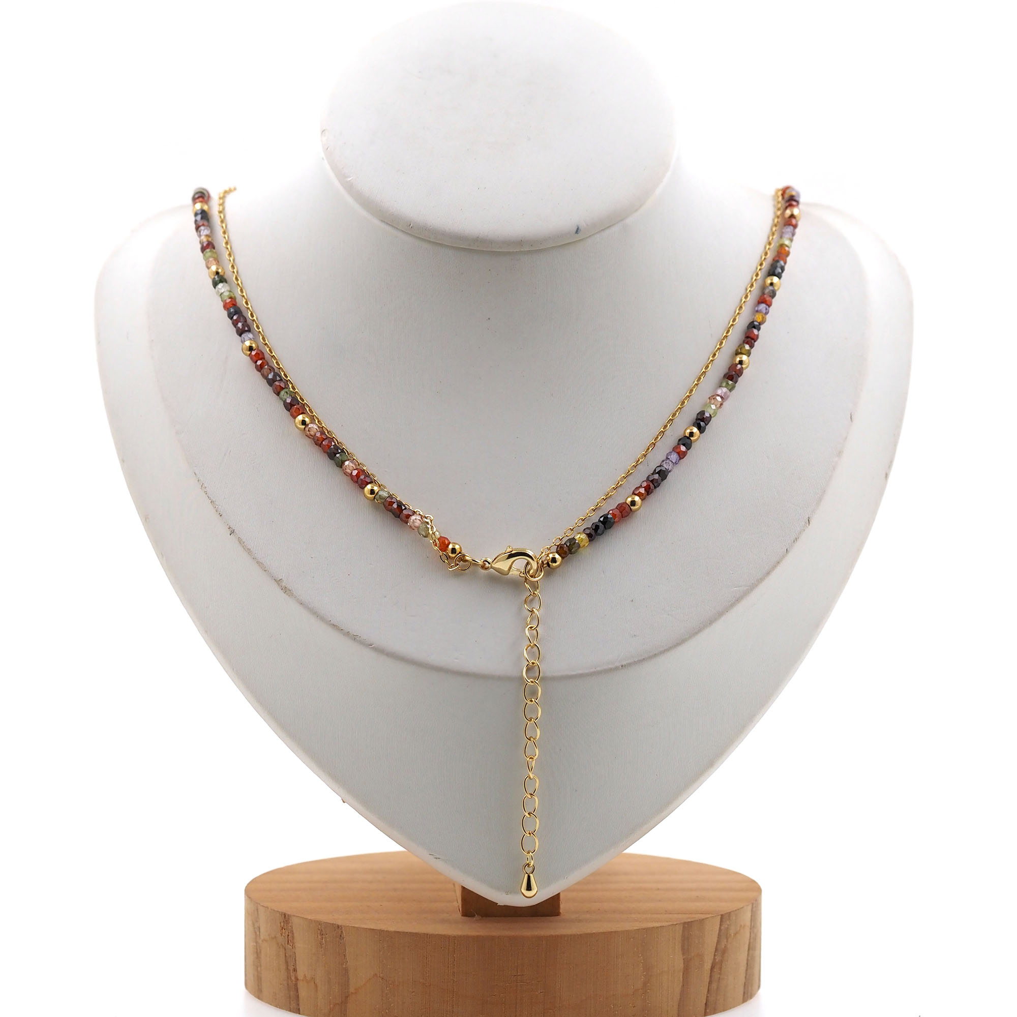 18K Gold Filled Fish Necklace,Layered Necklace,Beaded Necklace,Minimalist Necklace,Pearl Necklace,Adjustable Necklace