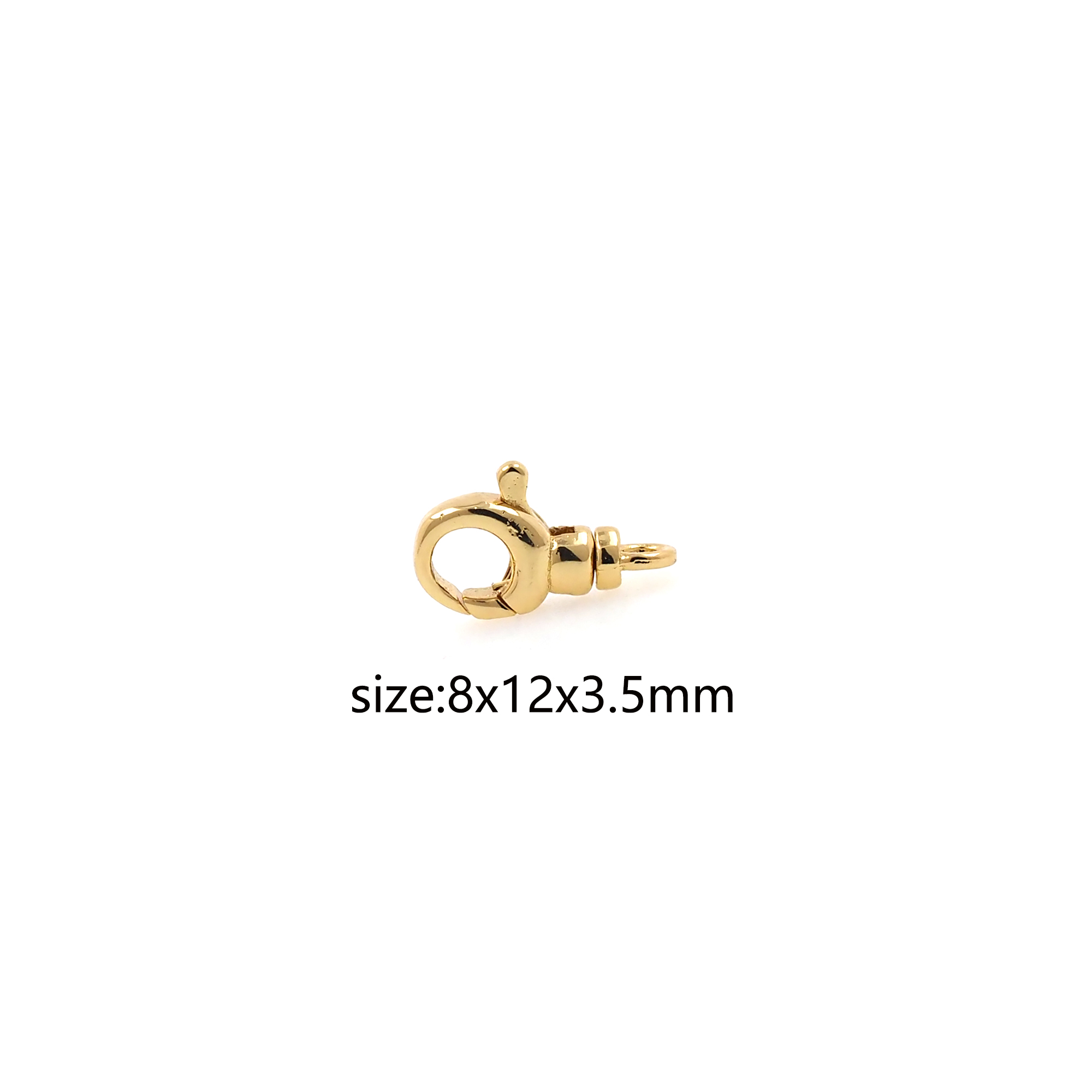 18K Gold Filled Lobster Clasp,Lobster Clasp Lock,Spring Buckle for DIY Jewelry Necklace Bracelet