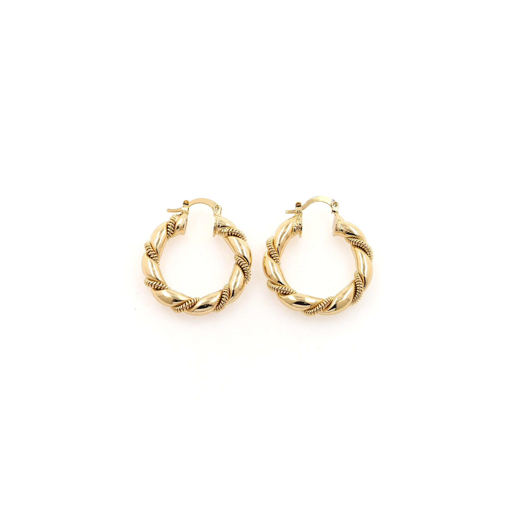 18K Gold Filled Twist Hoop Earrings,Dainty Round Earrings,Twisted Hoops,Gold Hoops Huggie,Minimalist Earrings