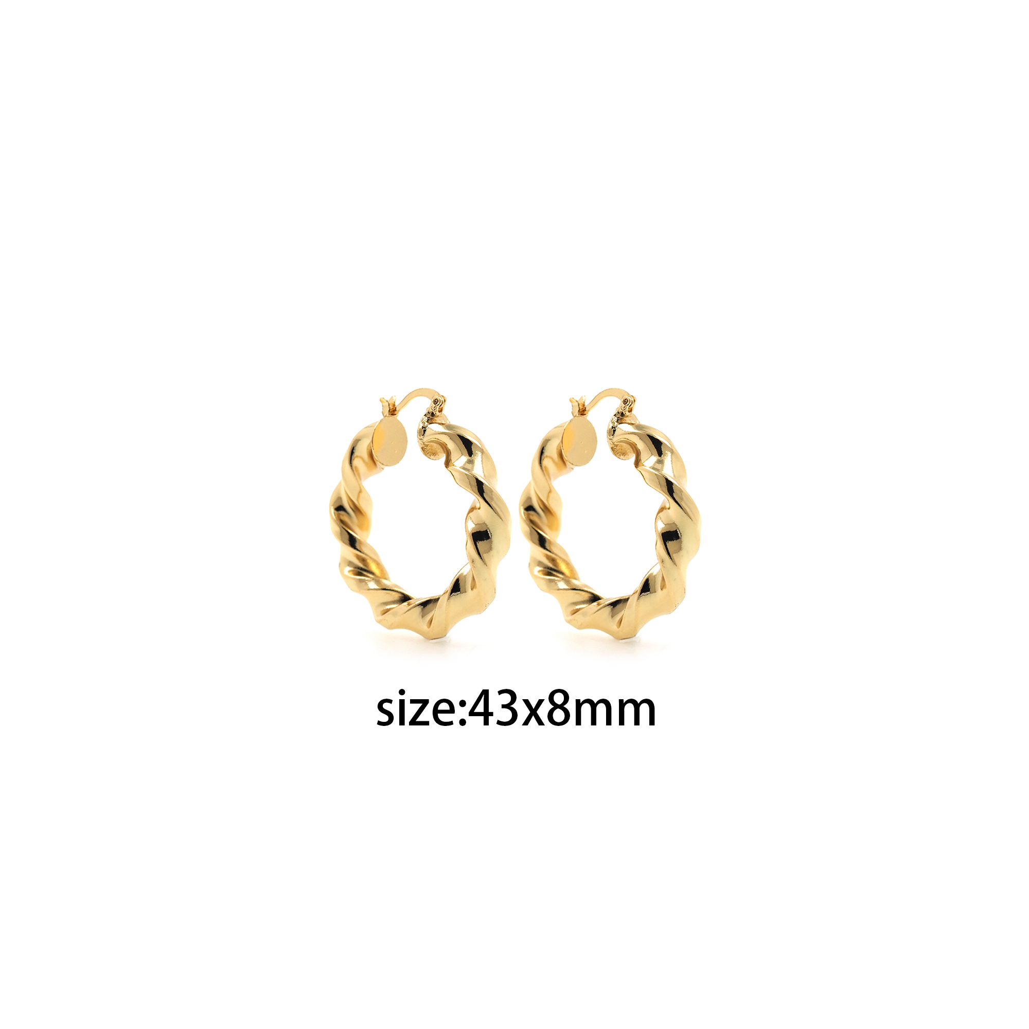 18K Gold Filled Twist Hoop Earrings,Dainty Round Earrings,Twisted Hoops,Gold Hoops Huggie,Minimalist Earrings