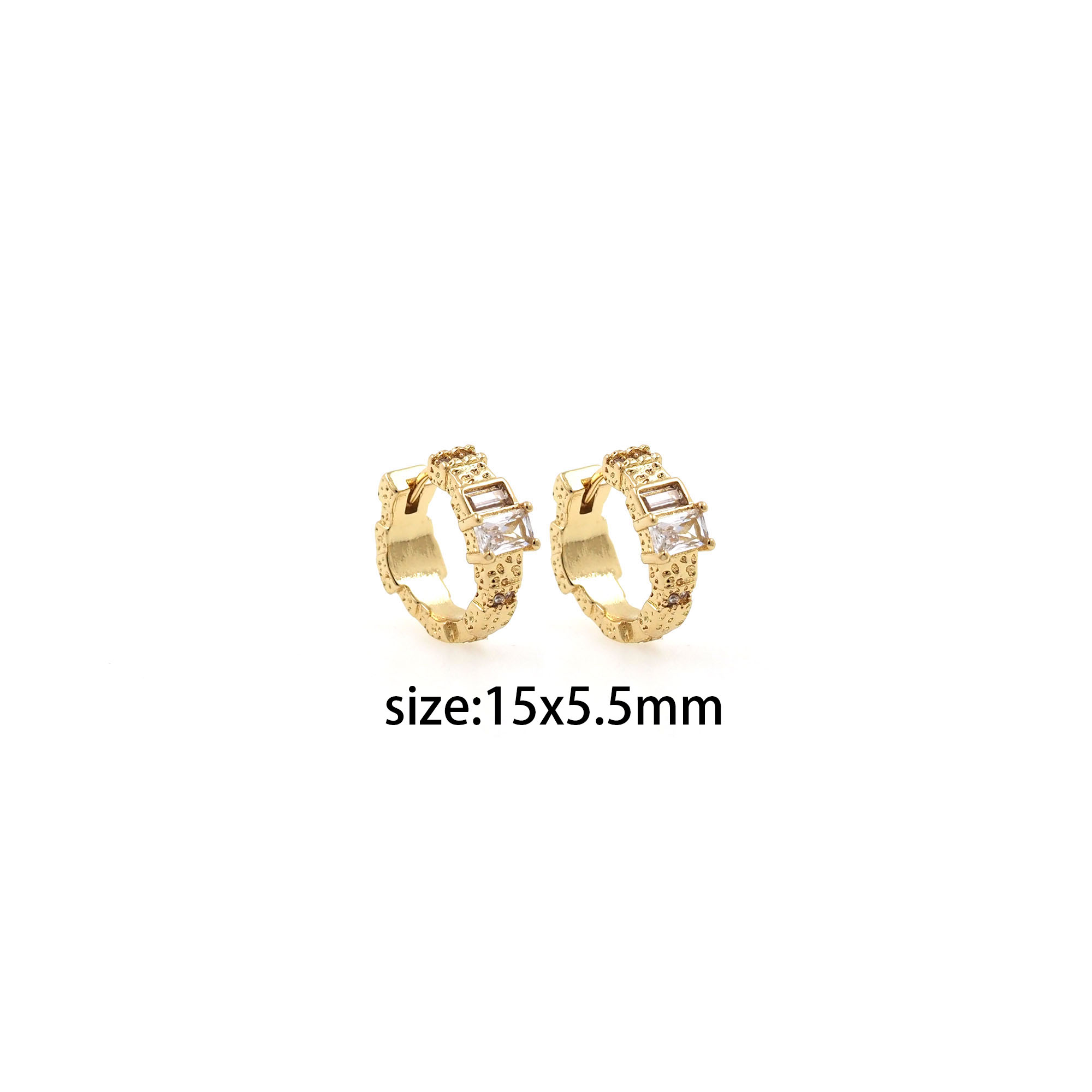 18K Gold Filled Round CZ Hoop Earrings,Dainty Zirconia Earrings,Gold Hoops,Dainty CZ Hoops Huggie