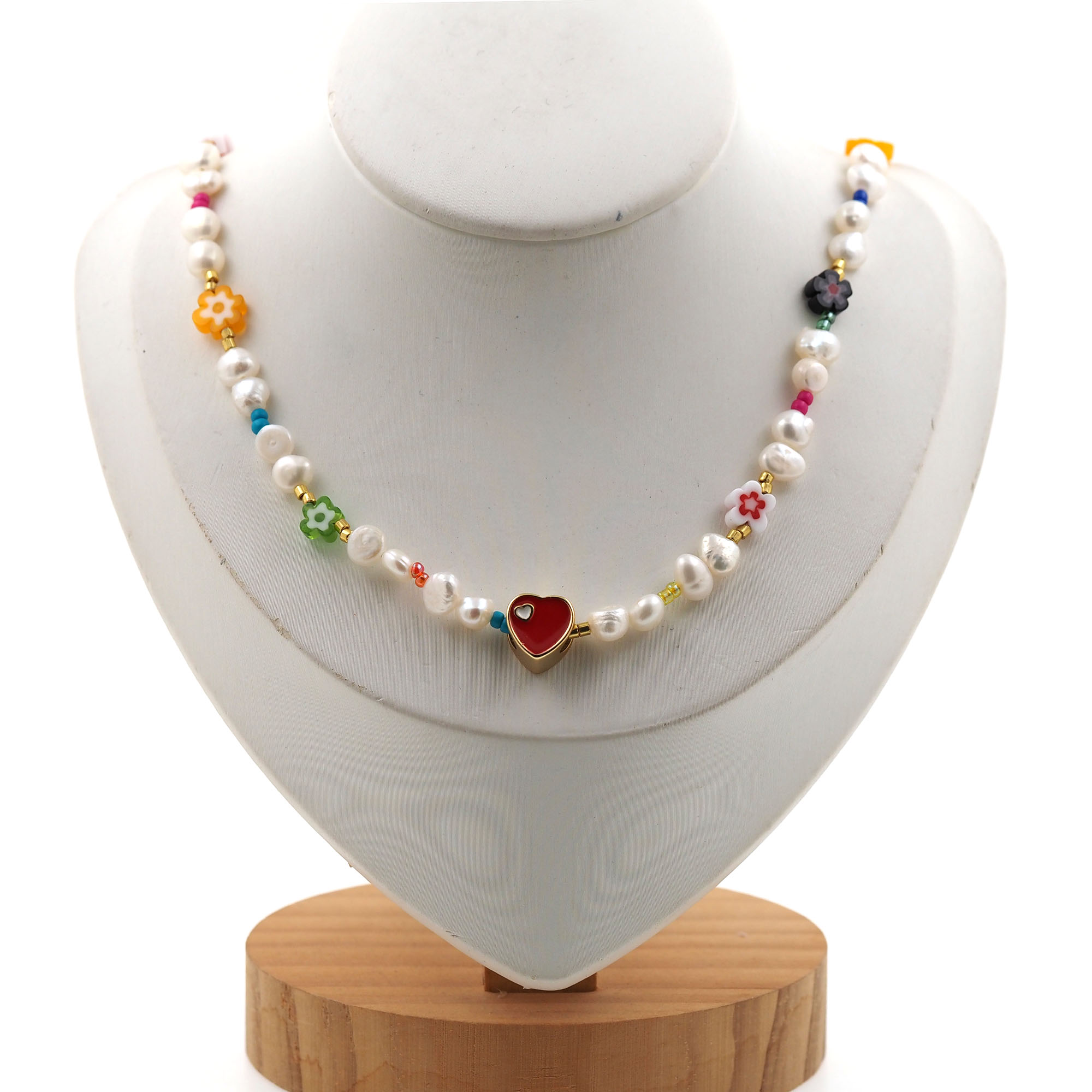 18K Gold Filled Beaded Necklace,Pearl Chain,Minimalist Necklace,Freshwater Pearl Necklace,Adjustable Necklace