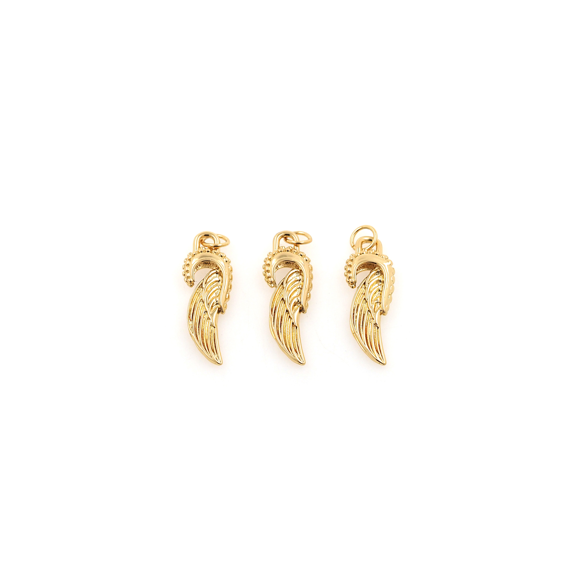 18K Gold Filled Geometric Pendant,Dainty Geometric Charm Earrings Necklace for DIY Jewelry Making Supply