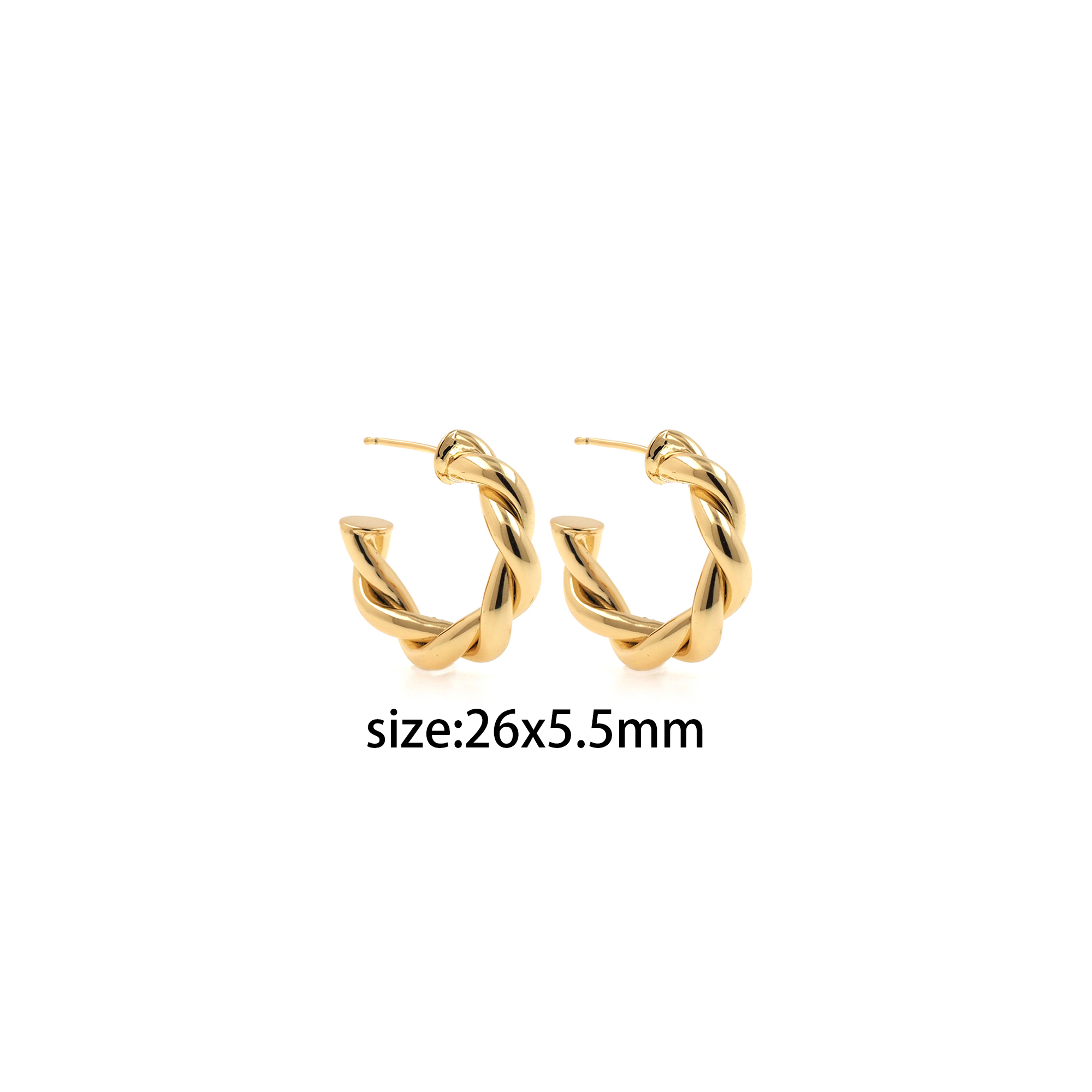 18K Gold Filled Twist Hoop Earrings,Dainty Round Earrings,Twisted Hoops,Gold Hoops Huggie,Minimalist Earrings