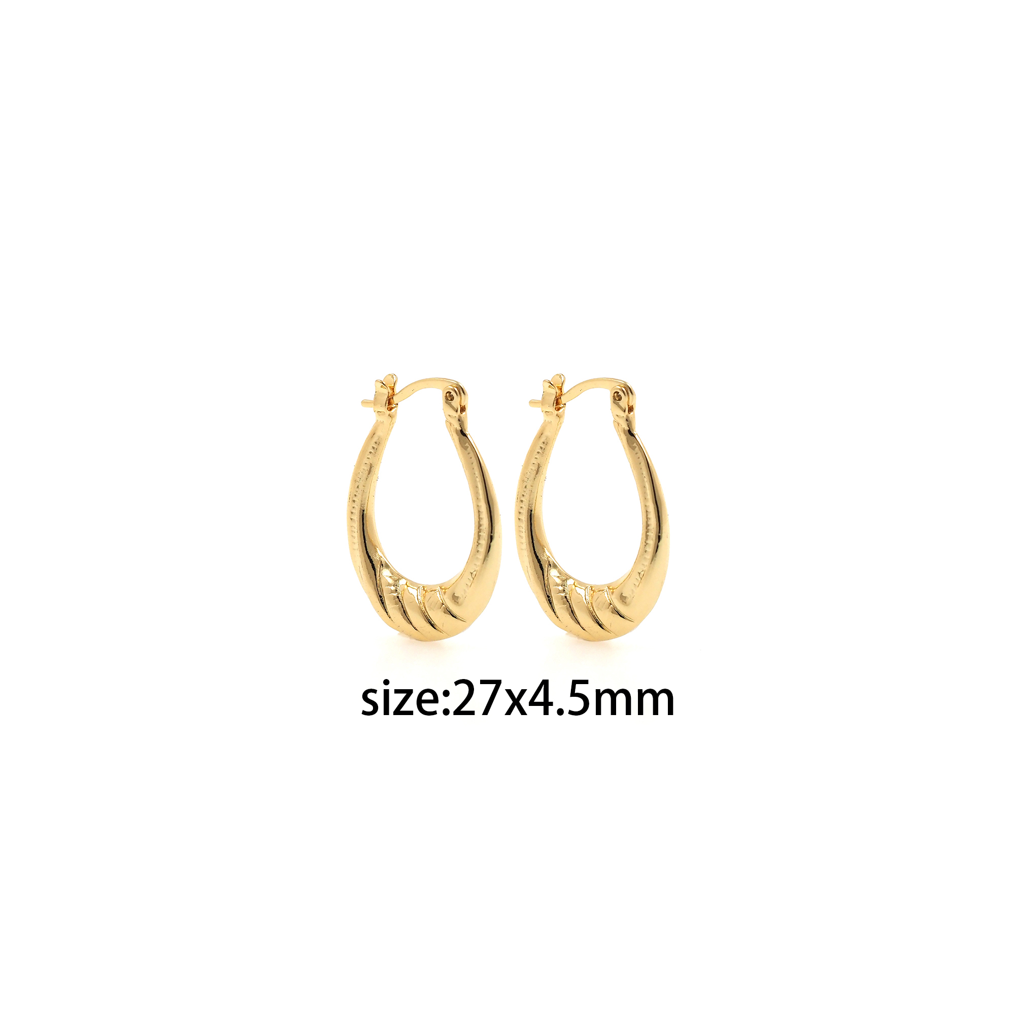 18K Gold Filled Oval Hoop Earrings,Dainty Thin Earrings,Gold Hoops,Minimalist Hoops Huggie