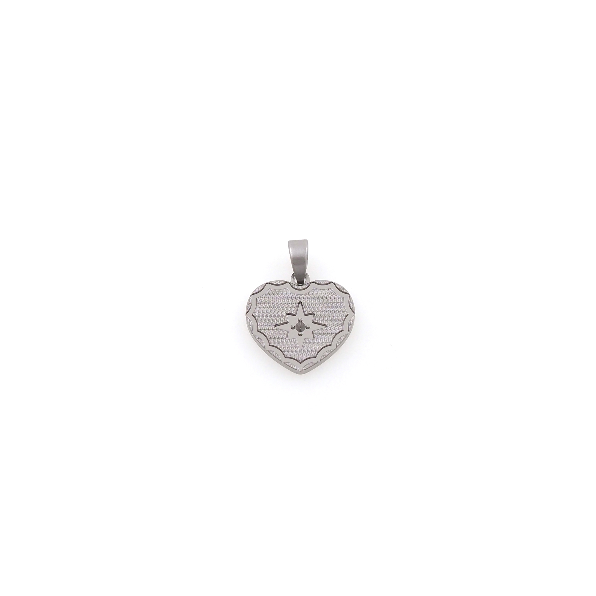 18K Gold Filled Heart Pendant,Dainty Love Heart Charm Earrings Necklace for DIY Jewelry Making Supply