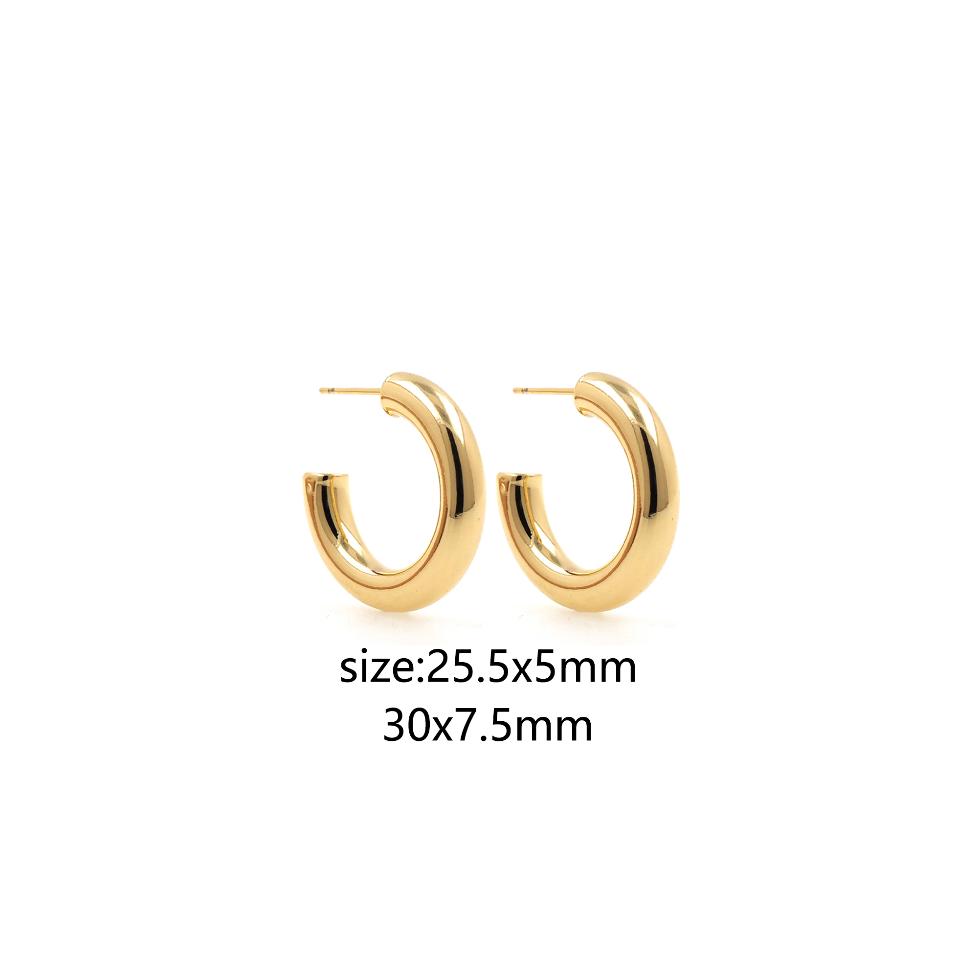18K Gold Filled Round Hoops Earrings,Gold Huggies Hoop Earrings,Minimalist Earrings
