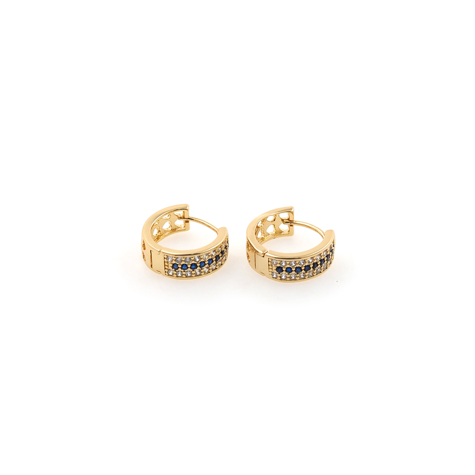 18K Gold Filled Thick Hoops Earrings,CZ Hoops,Dainty Hoops Huggie,Gold Huggies Hoop Earrings,Minimalist Earrings