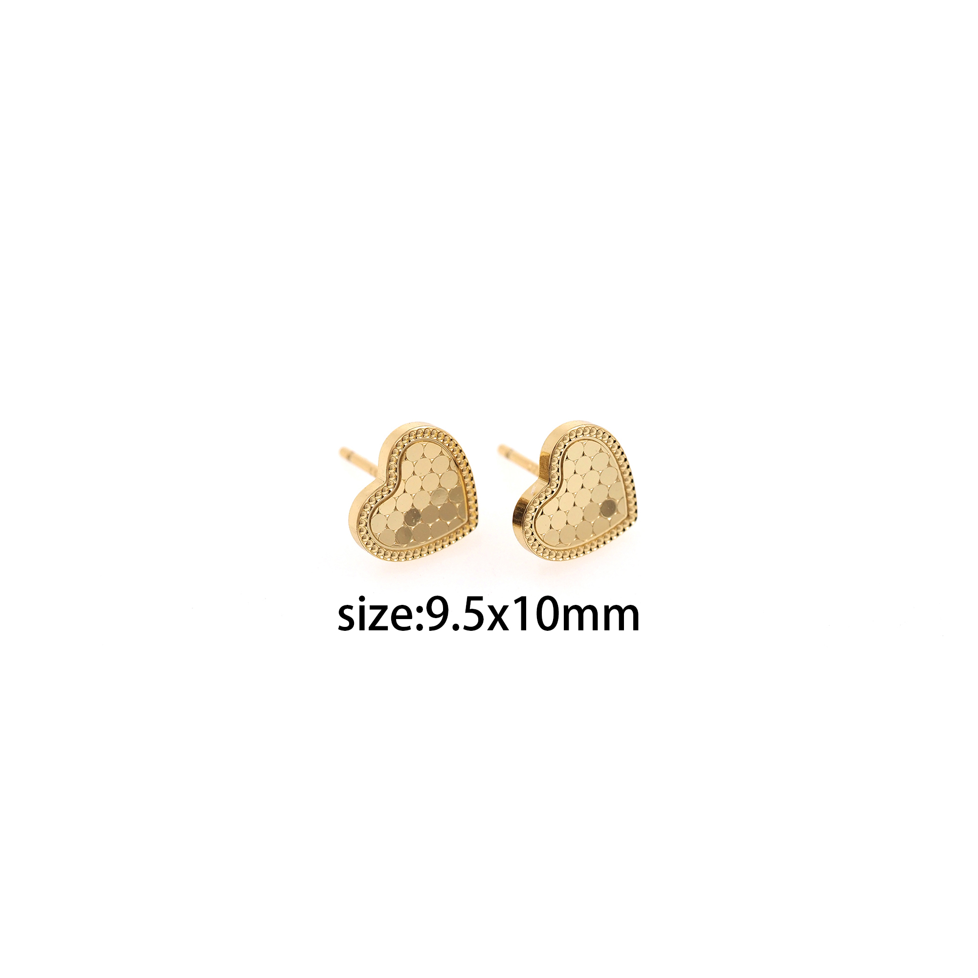 18K Gold Filled Heart Stud Earrings,Heart Earrings,Dainty Earrings,Minimalist Earring,Gift for Wife