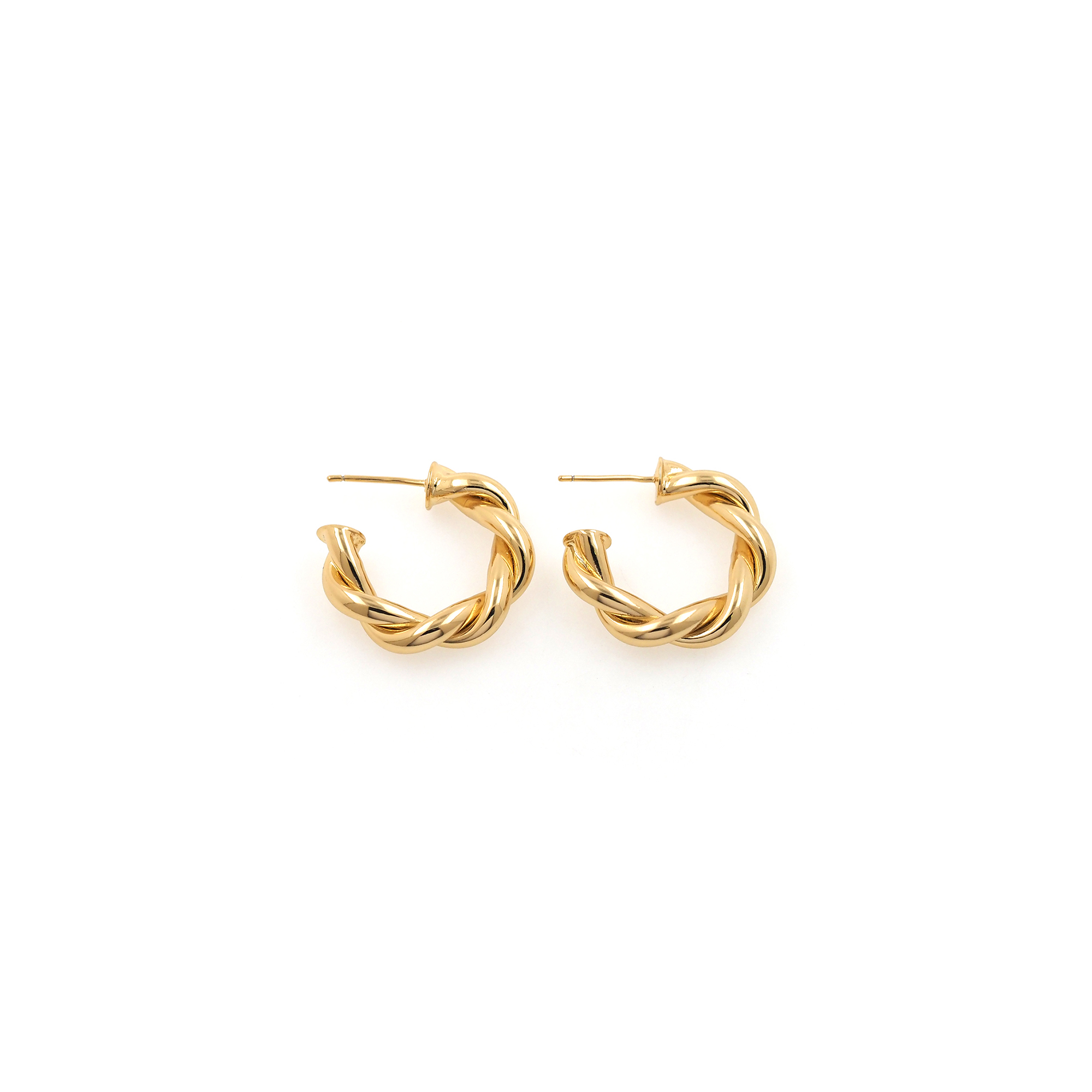 18K Gold Filled Twist Hoop Earrings,Dainty Round Earrings,Twisted Hoops,Gold Hoops Huggie,Minimalist Earrings