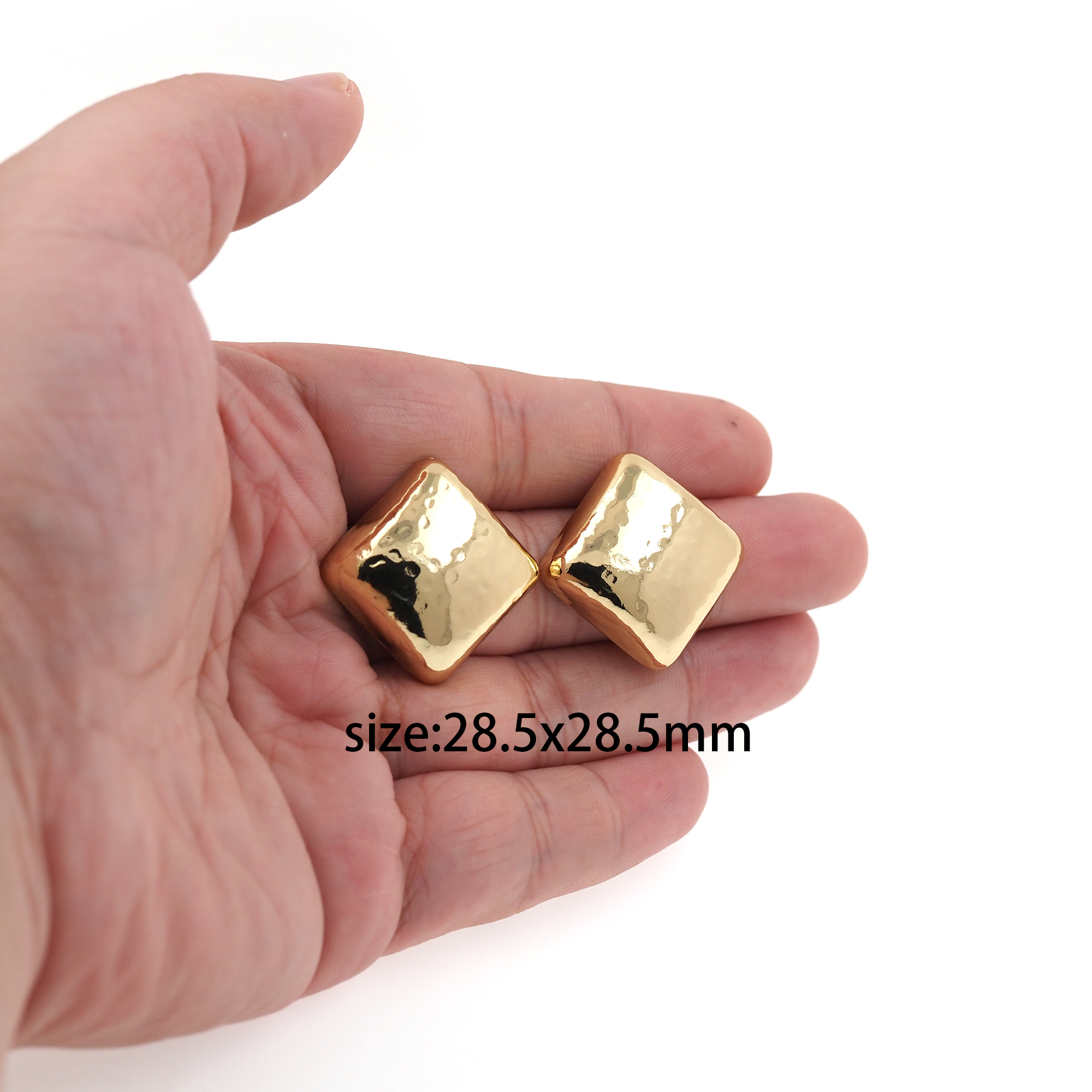 18K Gold Filled Square Stud Earrings,Square Earrings,Dainty Earrings,Minimalist Earring,Gift for Wife