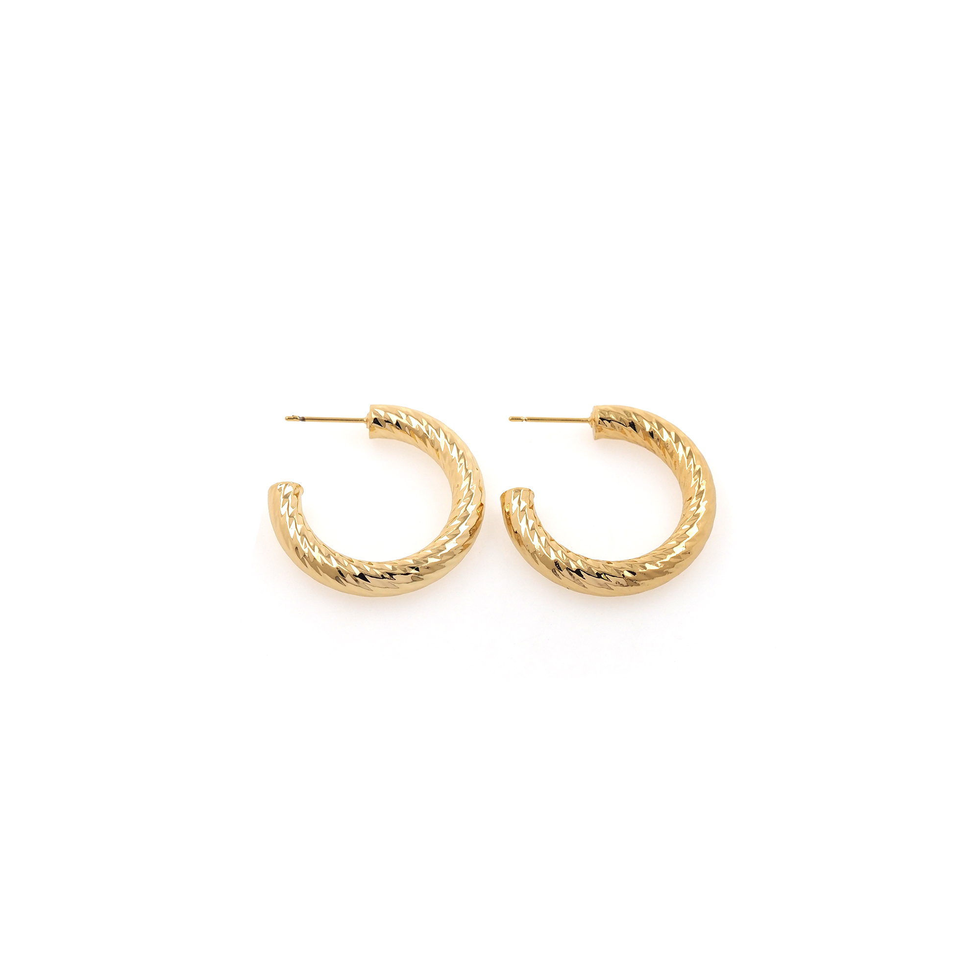 18K Gold Filled Round Hoops Earrings,Gold Huggies Hoop Earrings,Minimalist Earrings