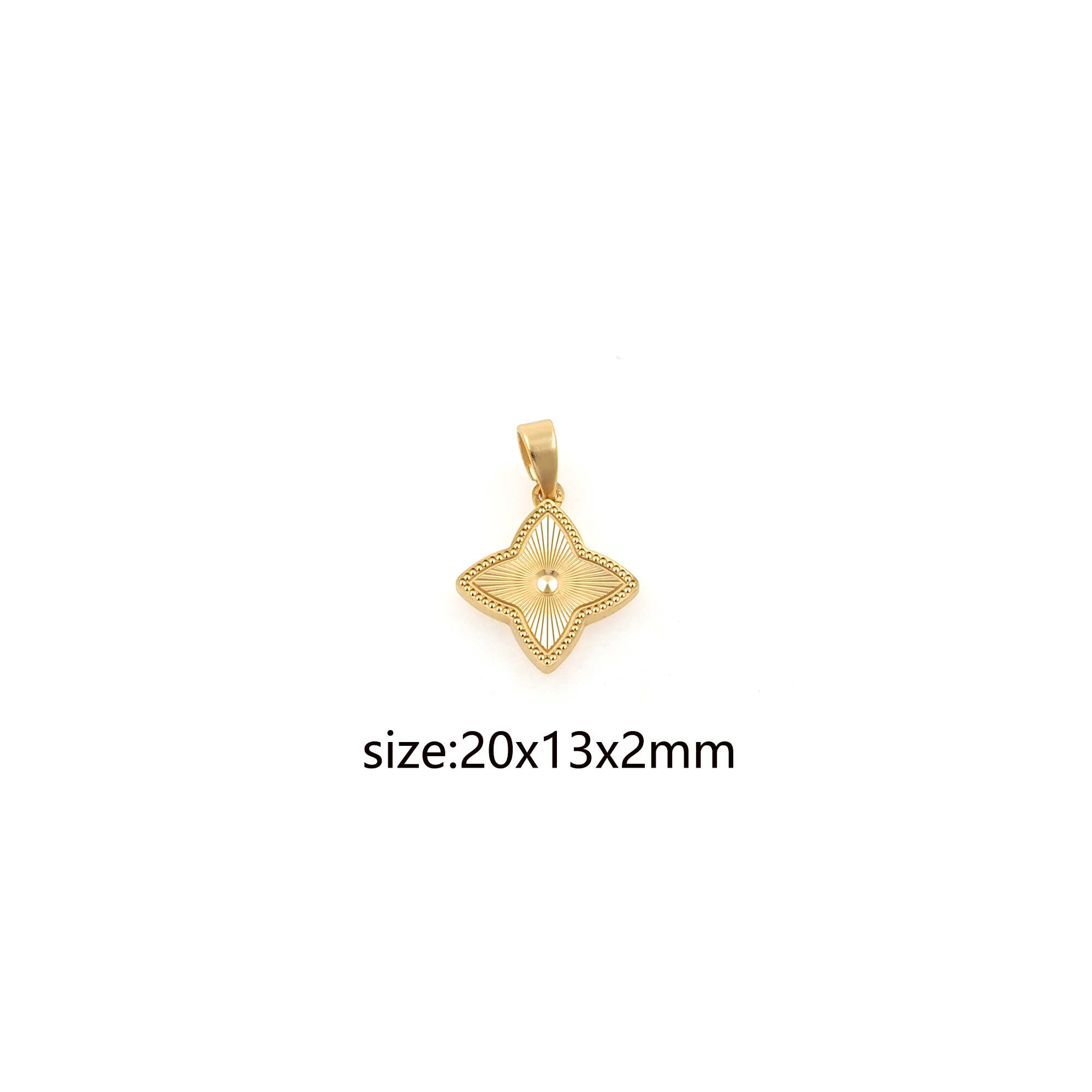 18K Gold Filled Star Pendant,Celestial Charm Earrings Necklace for DIY Jewelry Making Supply