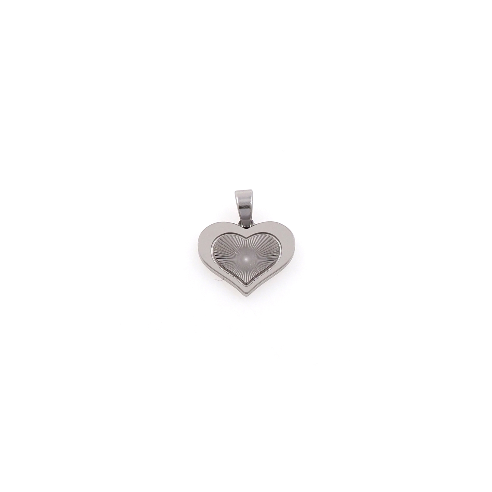 18K Gold Filled Heart Pendant,Dainty Heart Charm Earrings Necklace for DIY Jewelry Making Supply