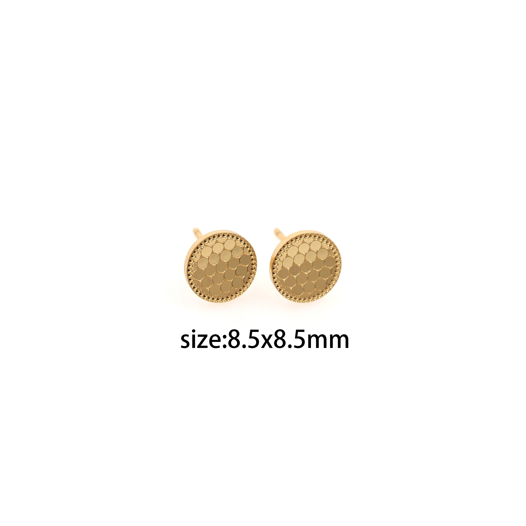 18K Gold Filled Round Stud Earrings,Round Earrings,Dainty Earrings,Minimalist Earring,Gift for Wife