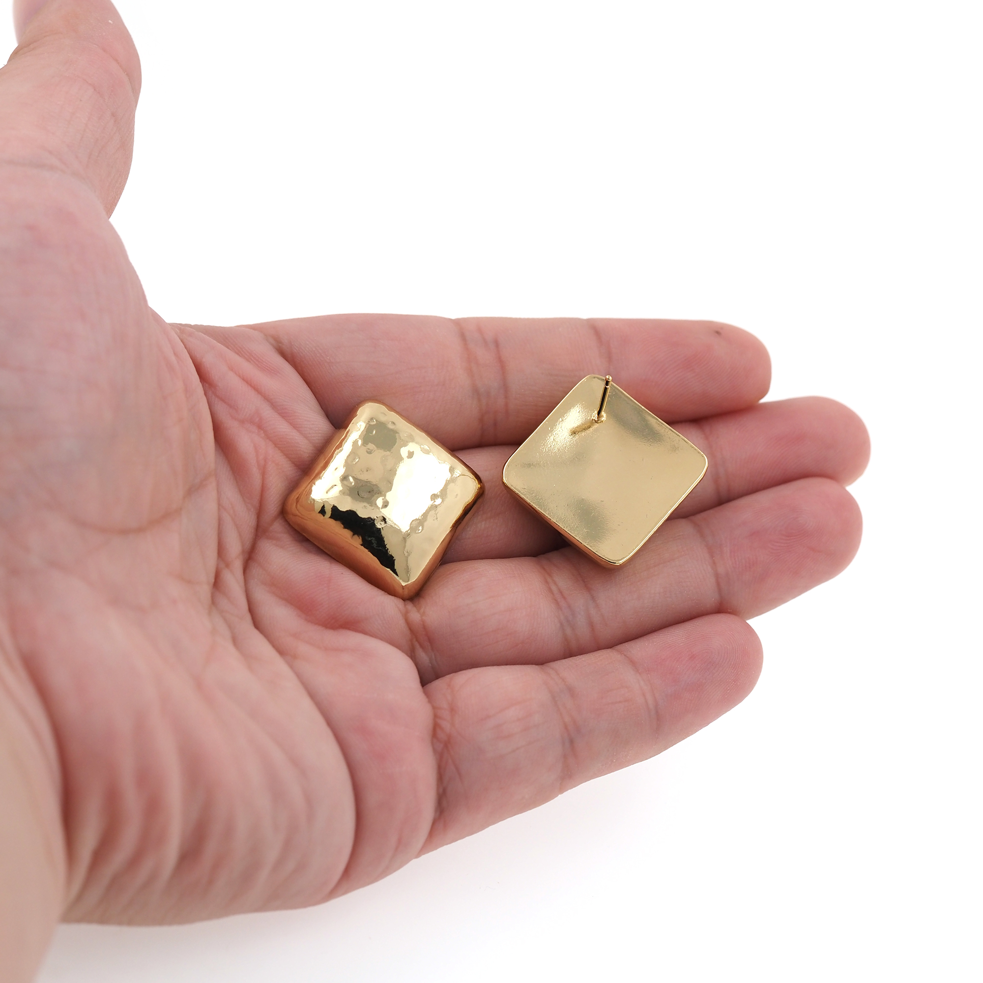 18K Gold Filled Square Stud Earrings,Square Earrings,Dainty Earrings,Minimalist Earring,Gift for Wife