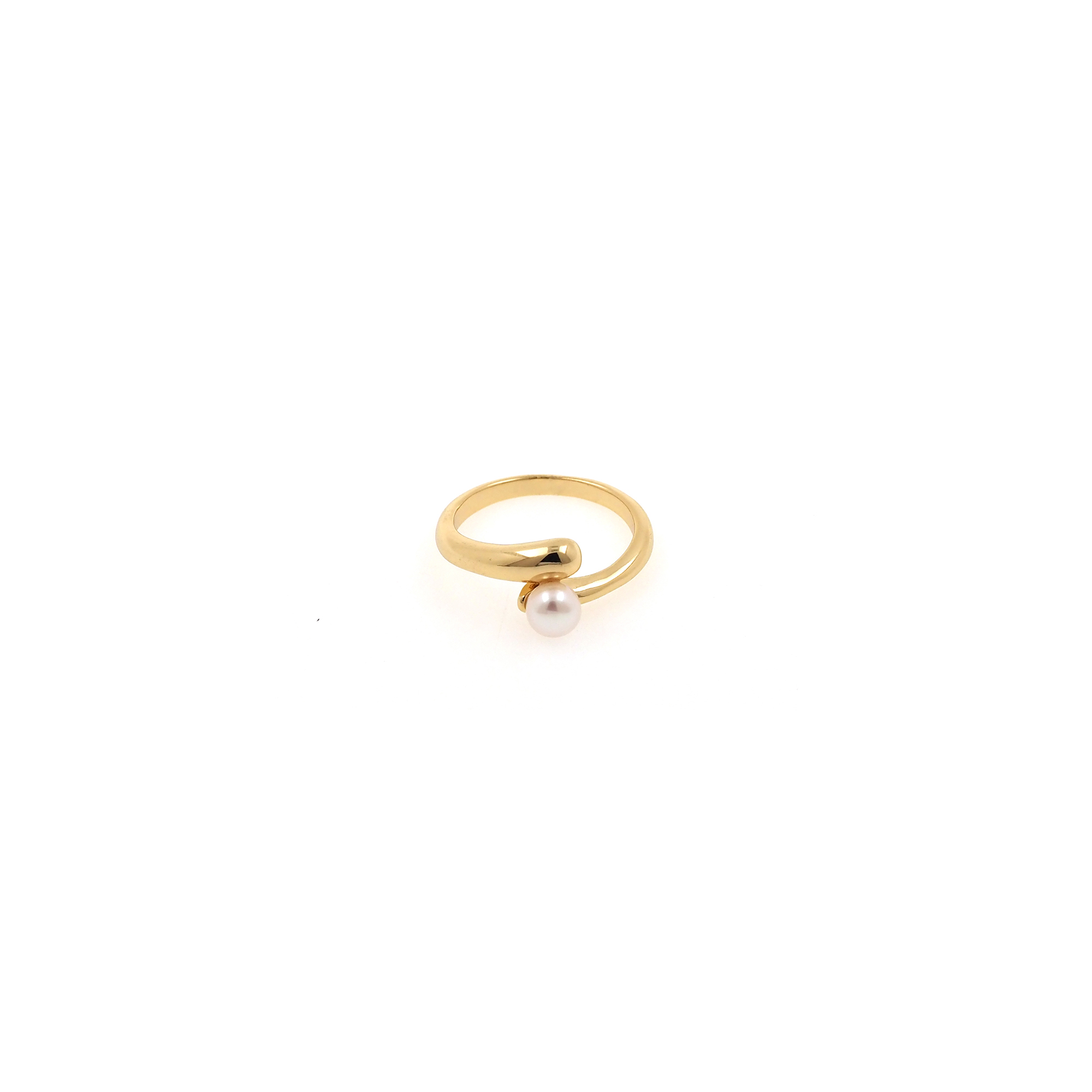18K Gold Filled Pearl Ring,Thin Rings,Minimalist Rings,Adjustable Ring,Dainty Ring,Open Ring