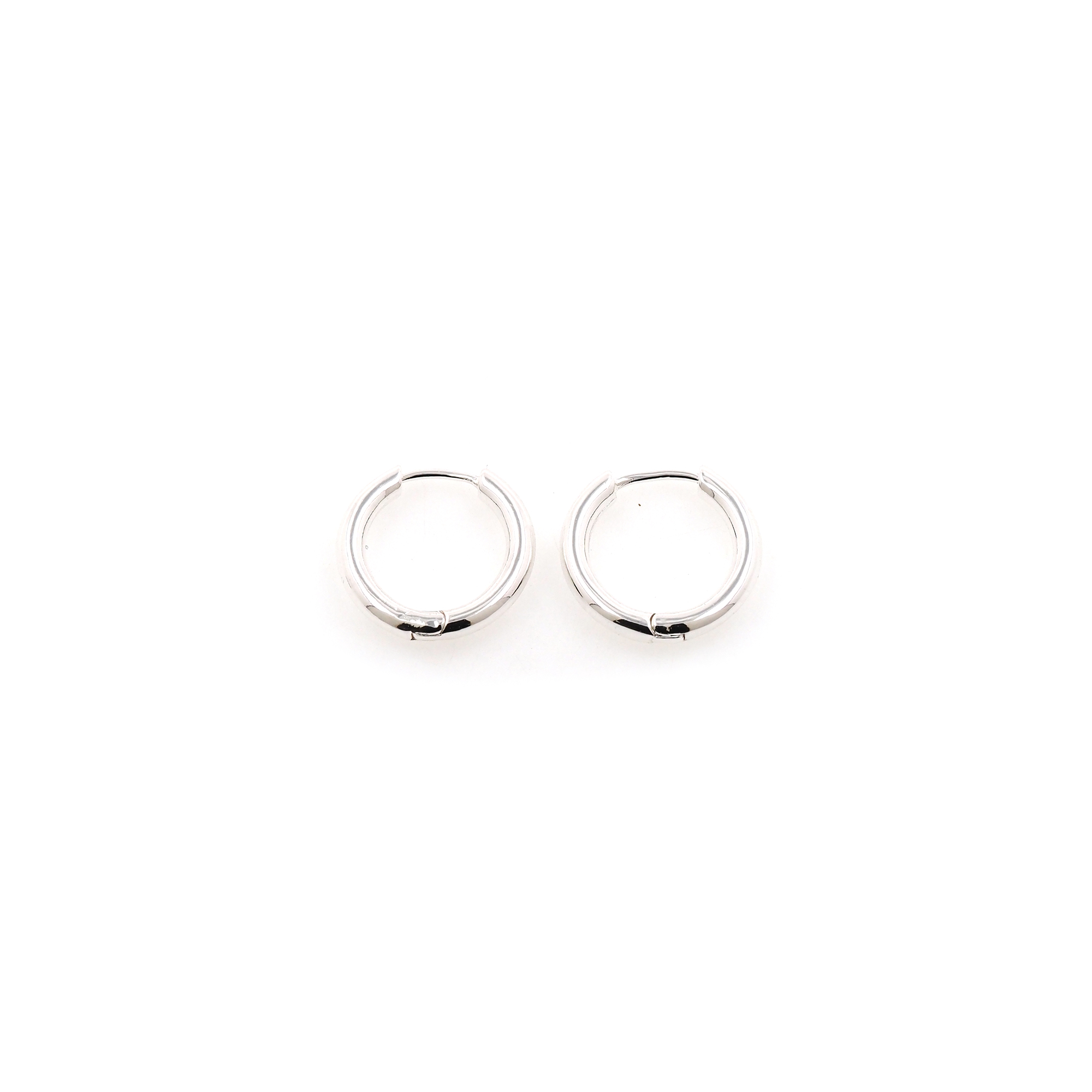 Silver Round Hoops Earrings,Silver Huggies Hoop Earrings,Minimalist Earrings,Dainty Hoops