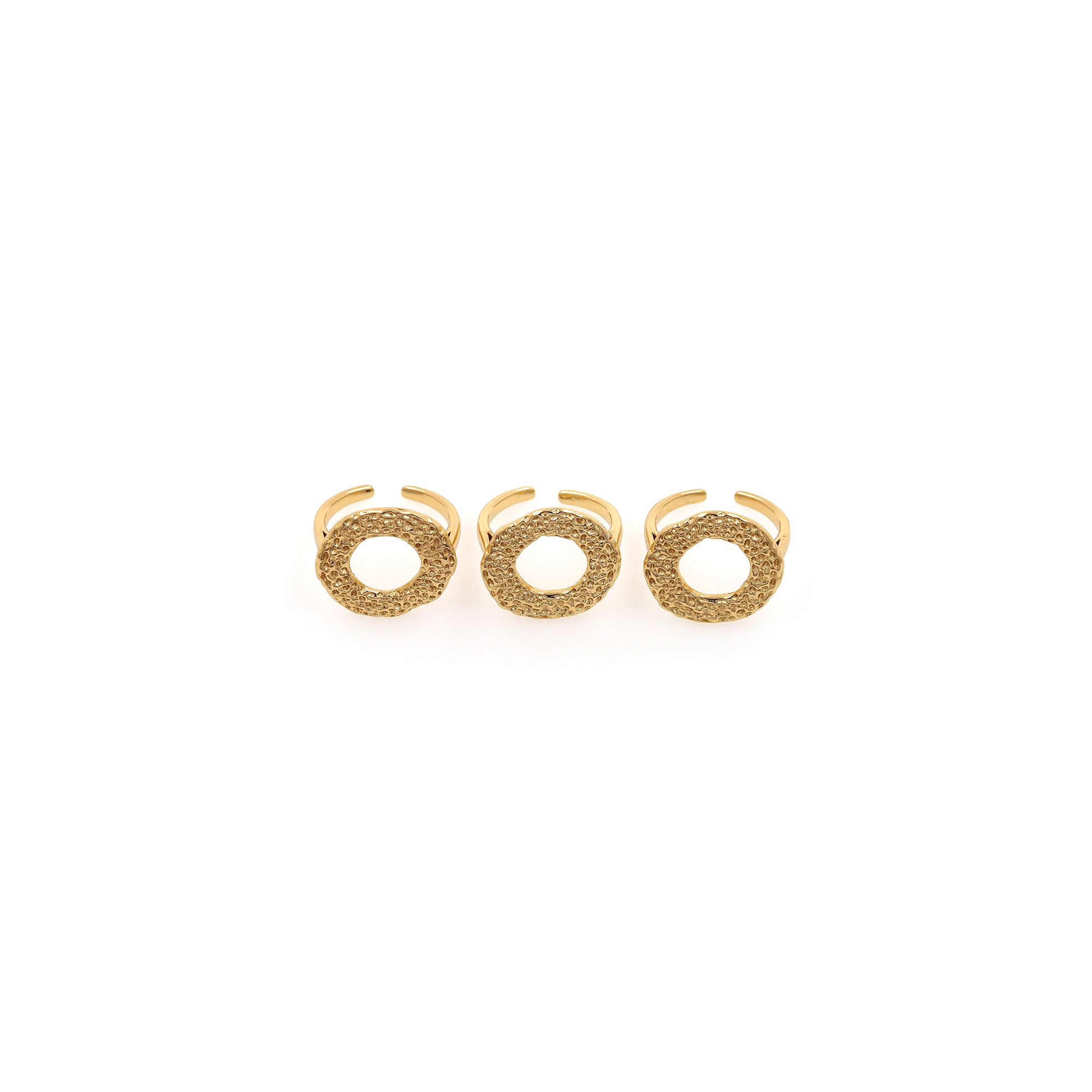18K Gold Filled Minimalist Rings,Gold Thick Ring,Adjustable Ring,Dainty Ring,Open Ring