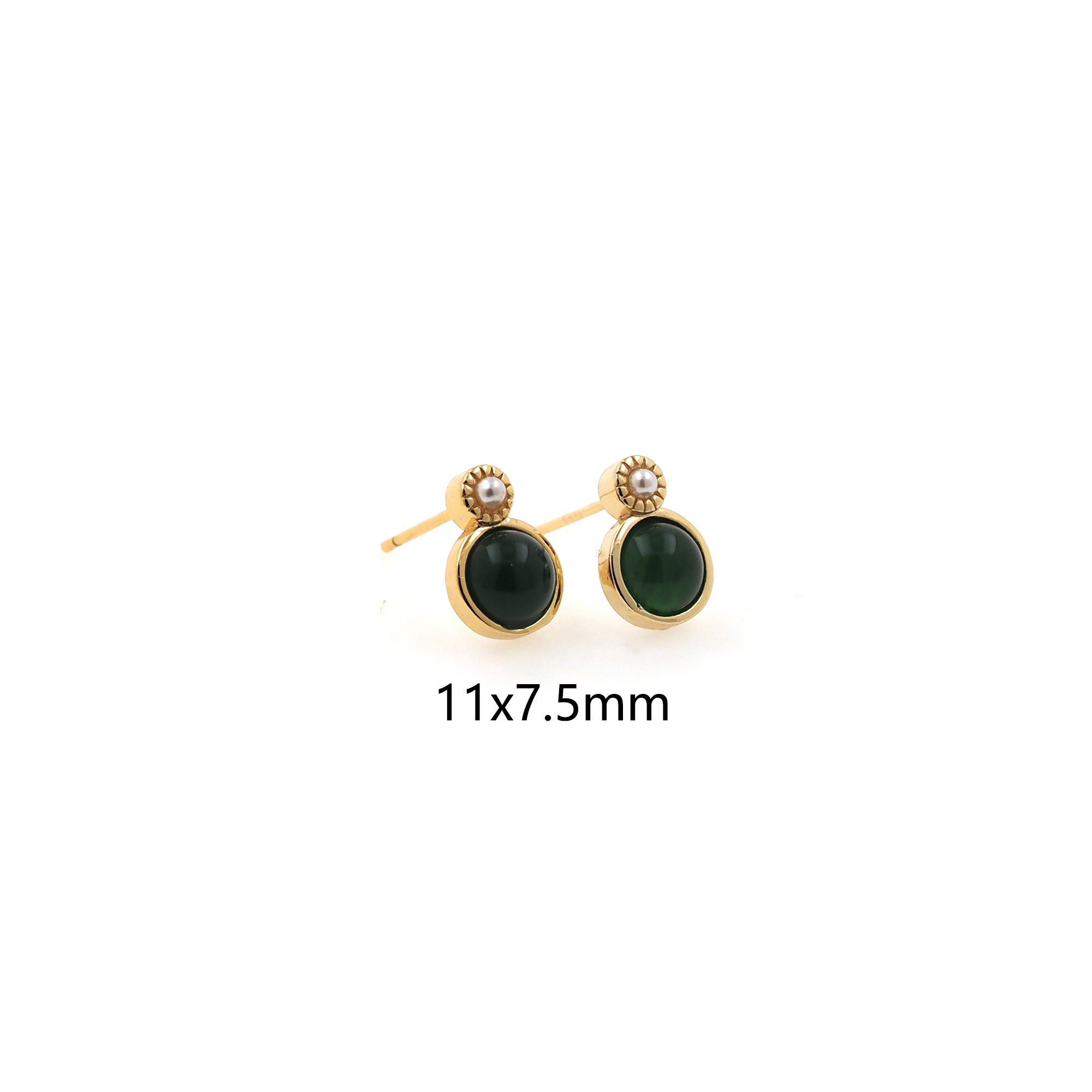 18K Gold Filled Round Stud Earrings,Round Earrings,Dainty Earrings,Minimalist Earring,Gift for Wife