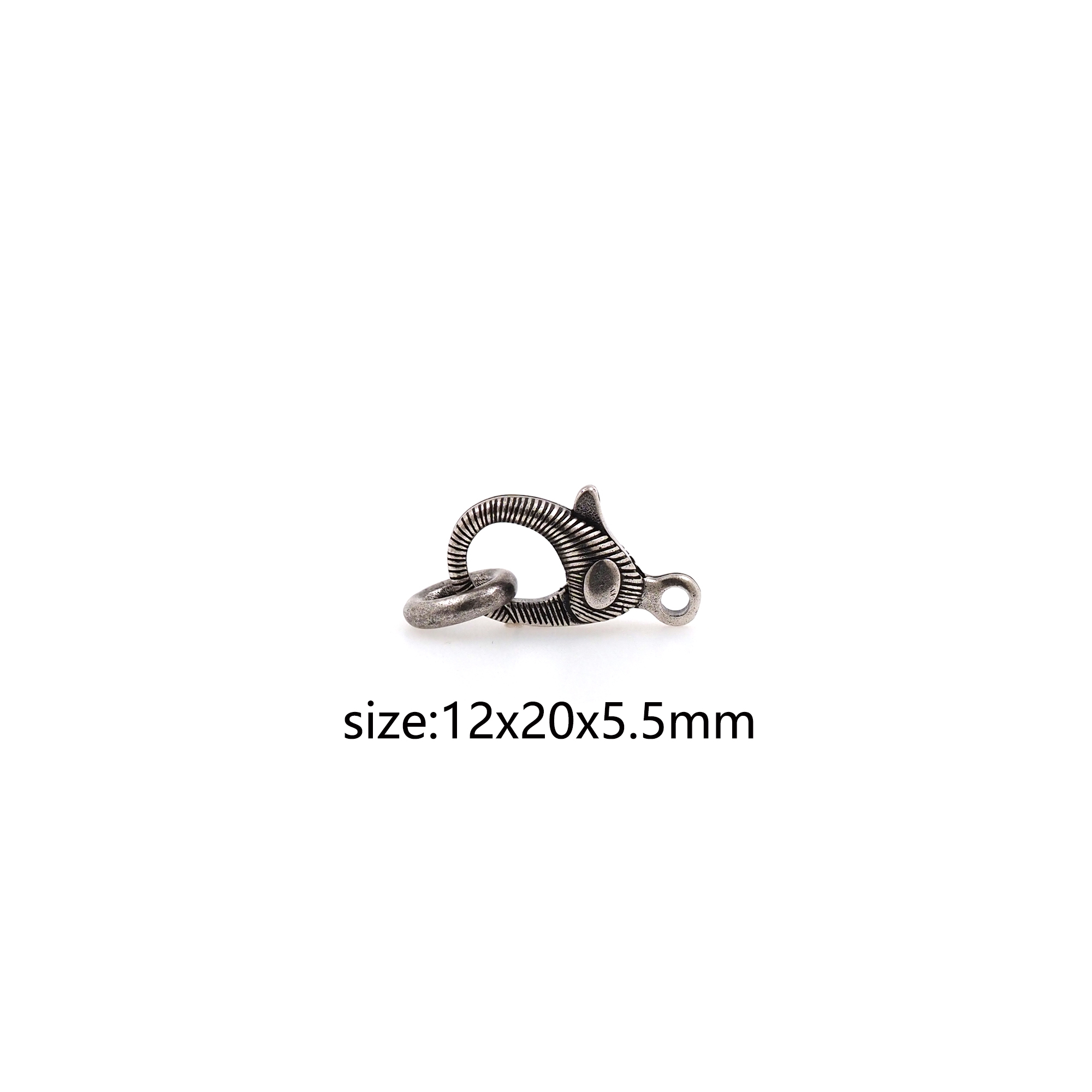 Silver Oval Lobster Clasp,Claw Clasp Lock,Spring Buckle for DIY Jewelry Necklace Bracelet