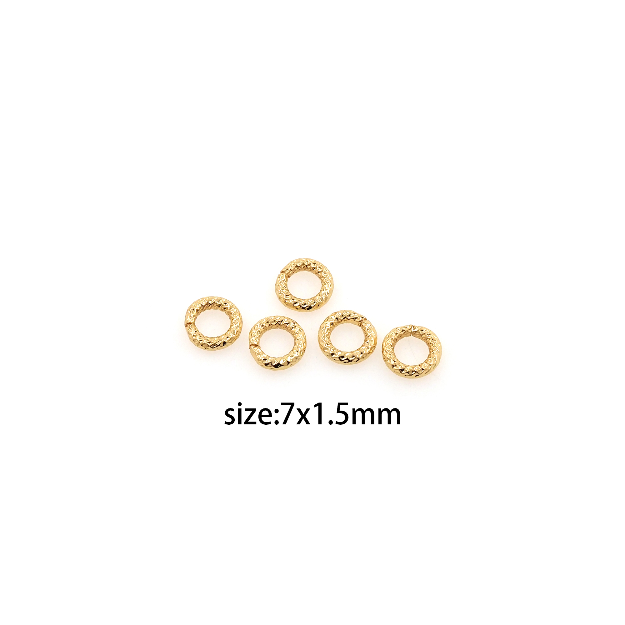 20pcs 18K Gold Filled Jump Rings,Dainty O Shaped Open Jump Rings Bulk,Gold Split Rings for DIY Jewelry Making Supply Findings