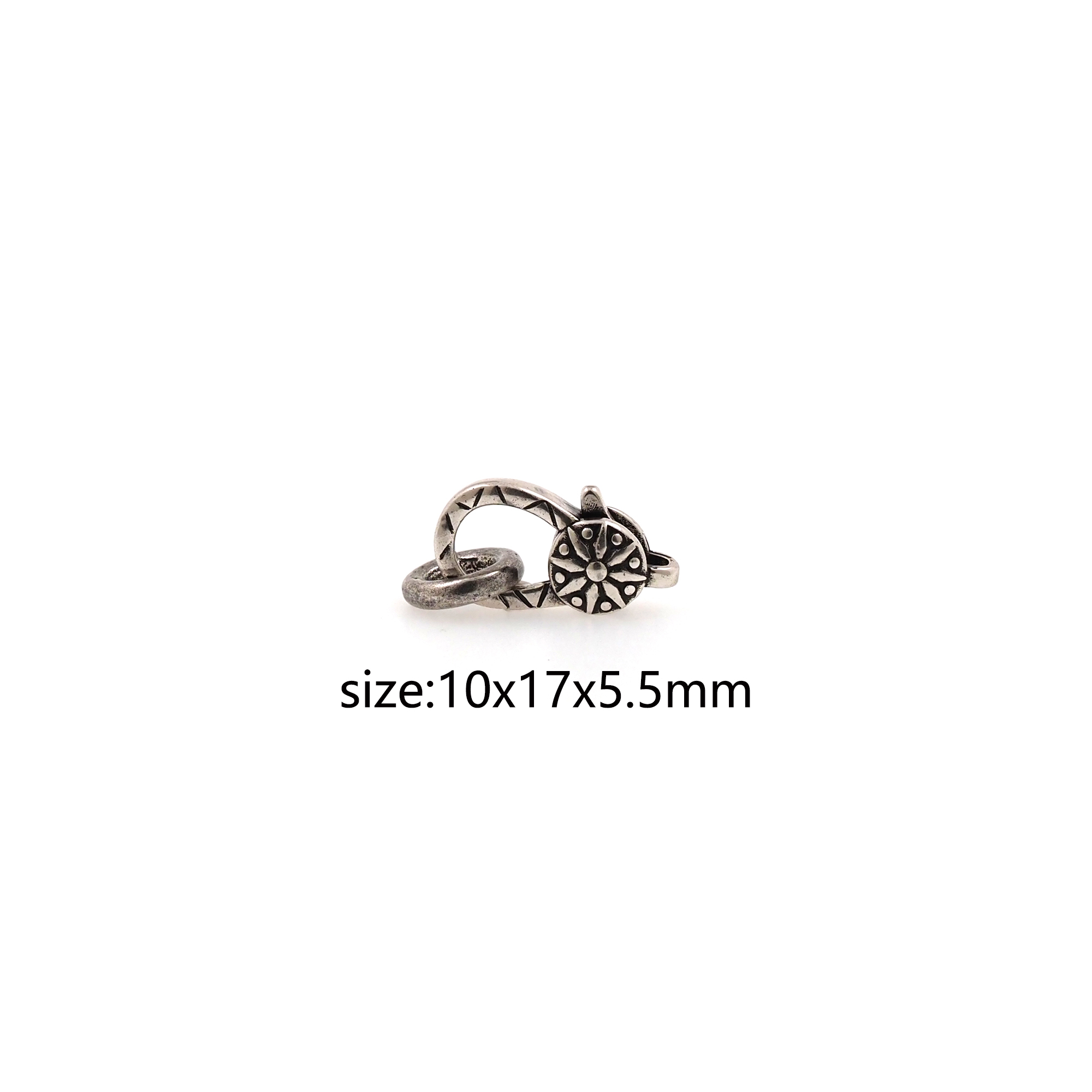 Silver Oval Lobster Clasp,Claw Clasp Lock,Spring Buckle for DIY Jewelry Necklace Bracelet
