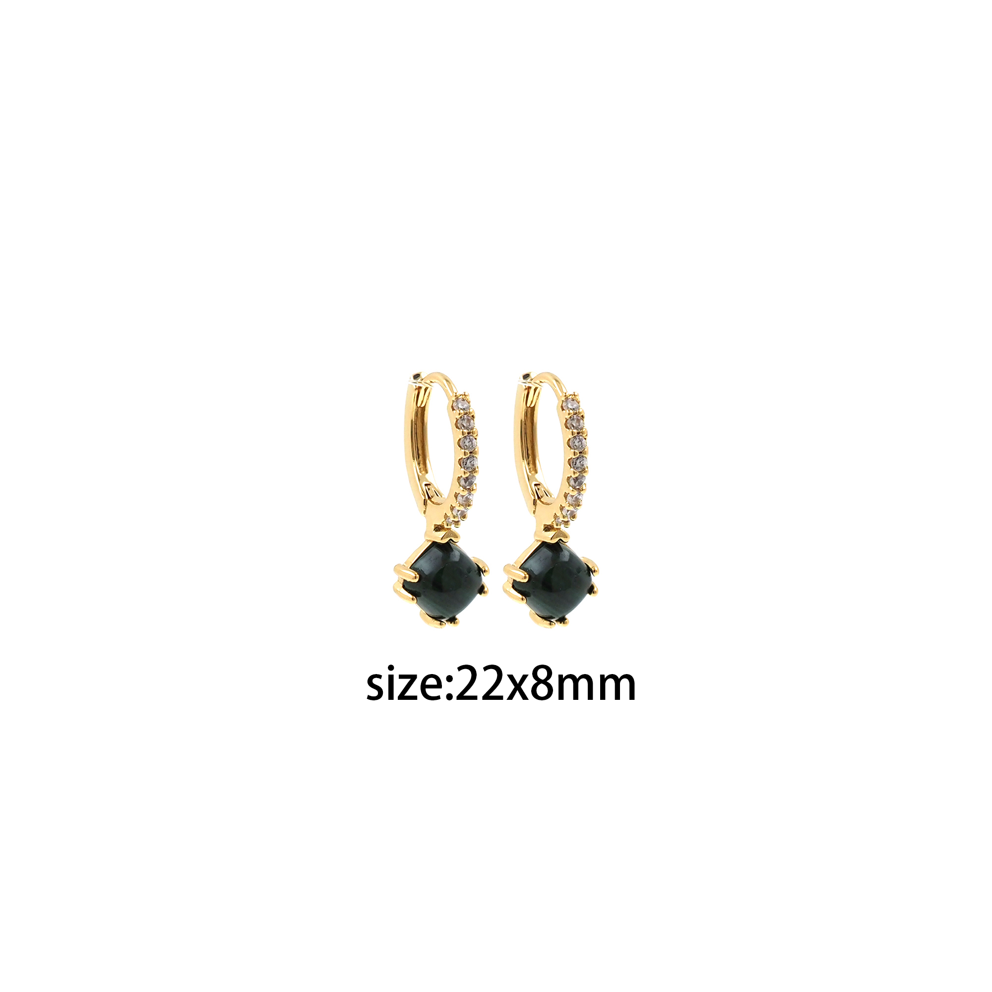 18K Gold Filled CZ Hoop Earrings,Dangle Hoops,Dainty Zirconia Earrings,Gold Hoops,Dainty CZ Hoops Huggie