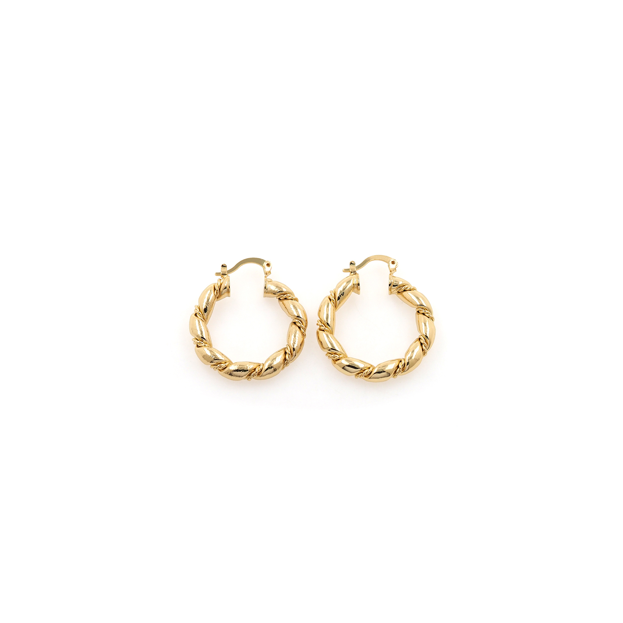 18K Gold Filled Twist Hoop Earrings,Dainty Round Earrings,Twisted Hoops,Gold Hoops Huggie,Minimalist Earrings