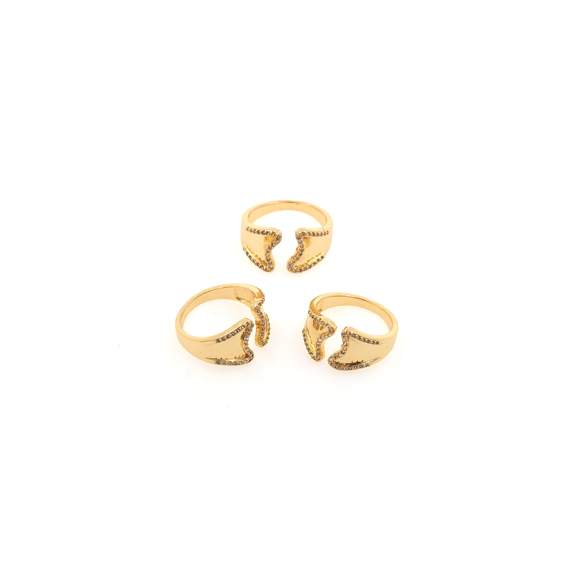 18K Gold Filled Zirconia Ring,Dainty Ring,Adjustable Ring,Minimalist Ring,Open Ring