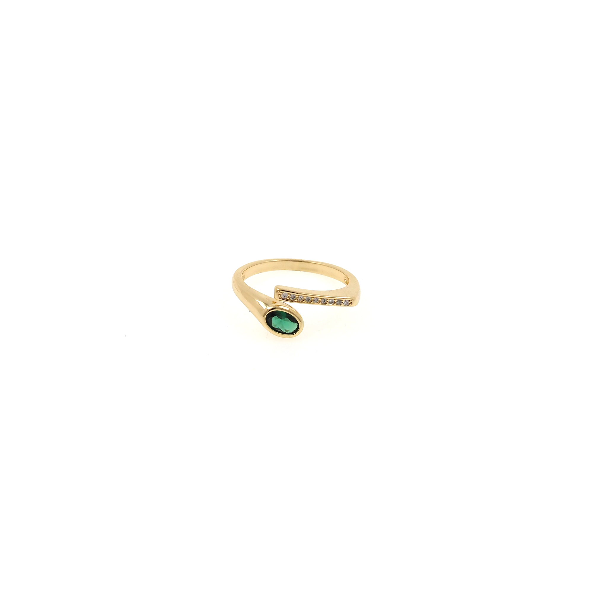 18K Gold Filled CZ Ring,Minimalist Ring,Dainty Zirconia Ring,Open Ring,Adjustable Ring