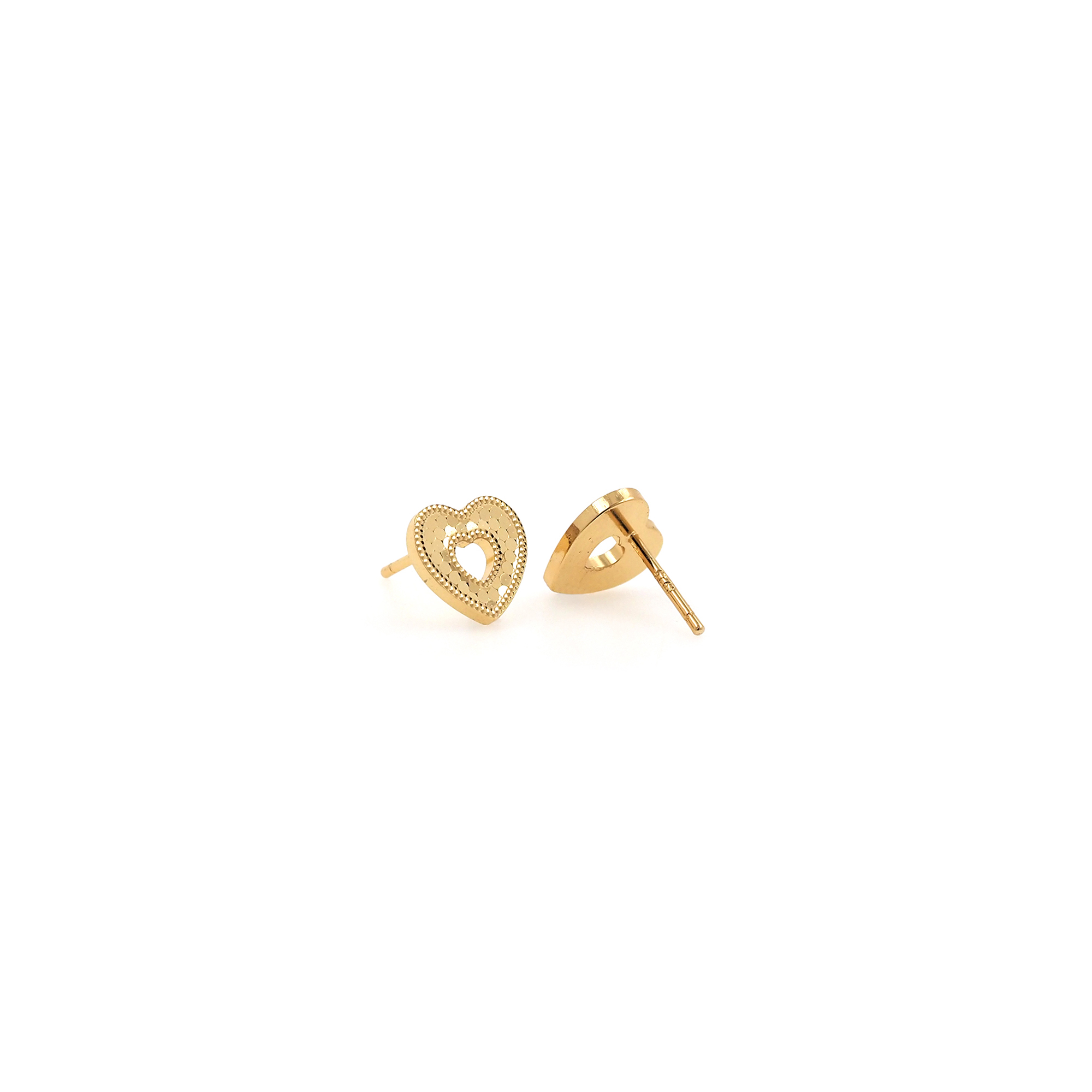 18K Gold Filled Heart Stud Earrings,Heart Earrings,Dainty Earrings,Minimalist Earring,Gift for Wife