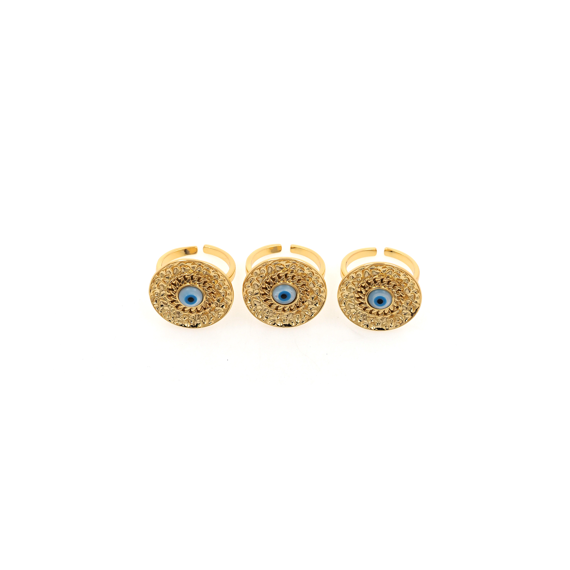 18K Gold Filled Evil Eye Rings,Amulet Rings,Dainty Ring,Adjustable Ring,Minimalist Ring,Open Ring