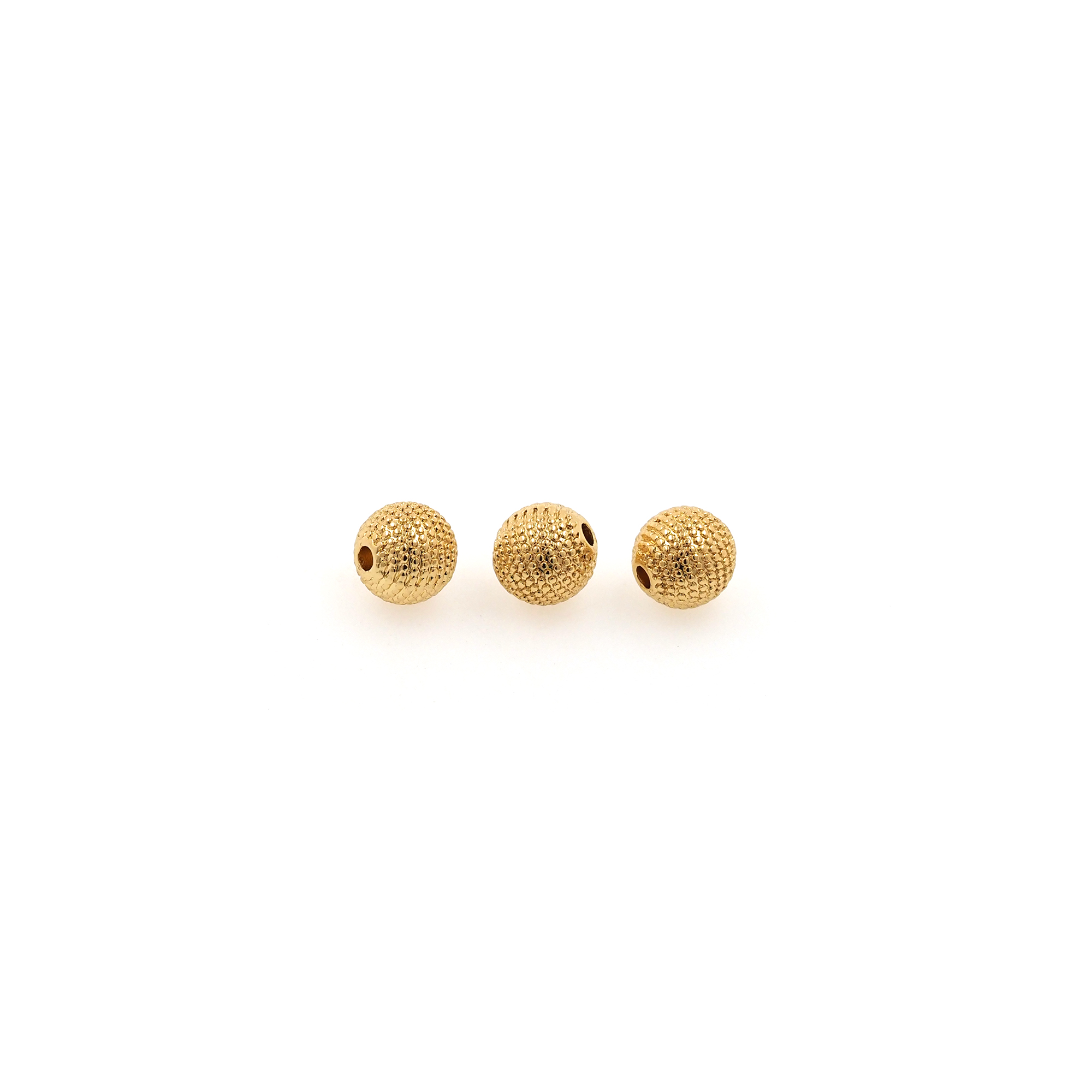 5pcs 18K Gold Filled Round Spacer Beads,Gold Ball Beads,Ball Bead for Bracelet Jewelry Necklace Making Supply