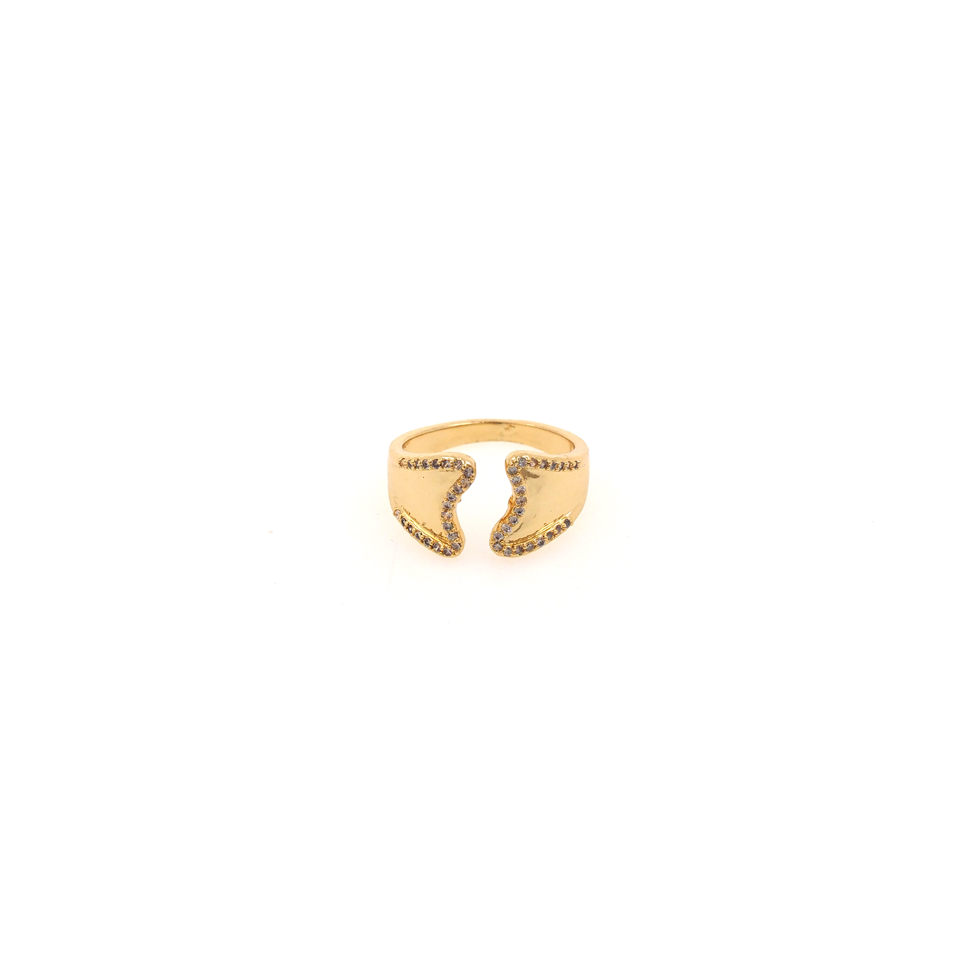 18K Gold Filled Zirconia Ring,Dainty Ring,Adjustable Ring,Minimalist Ring,Open Ring