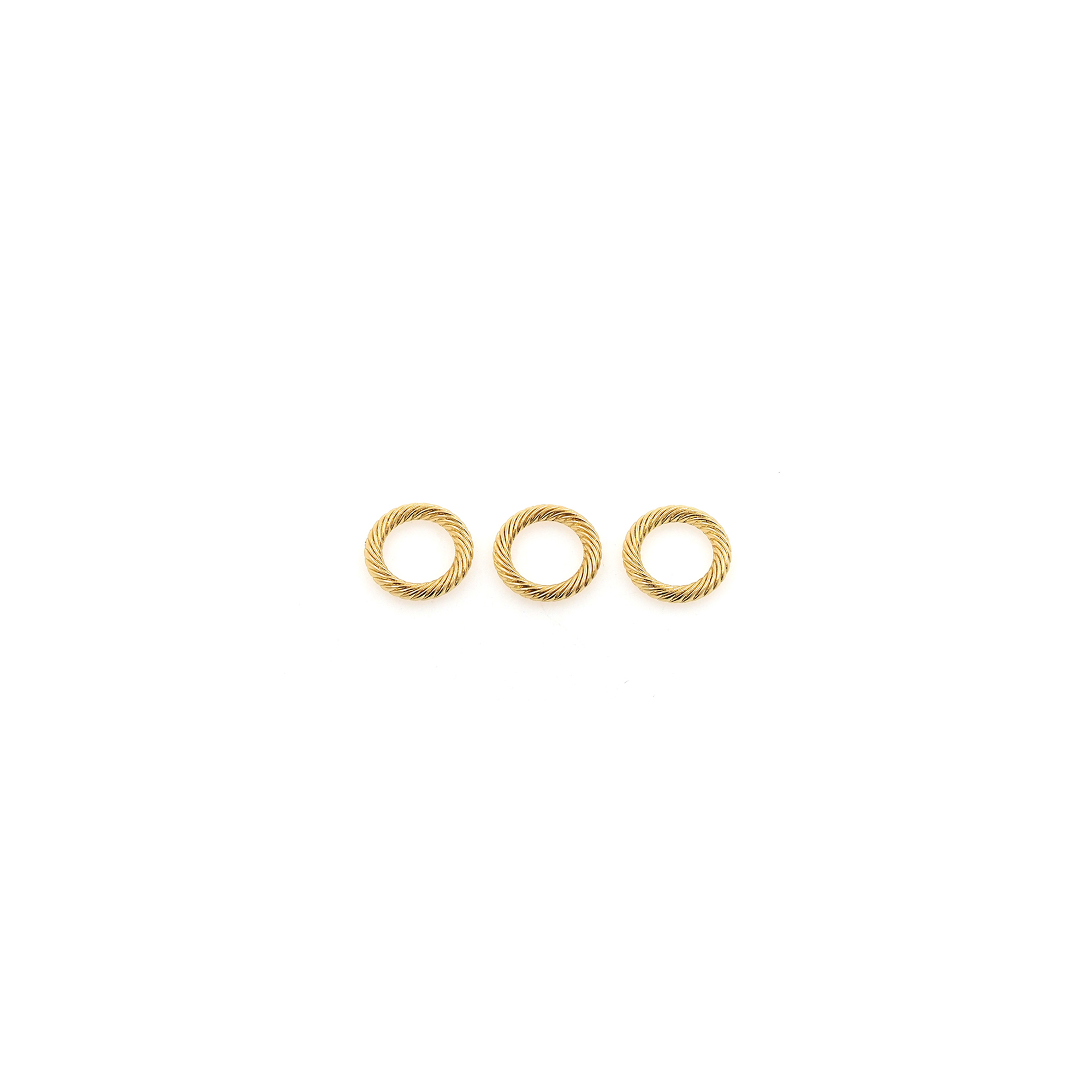 10pcs 18K Gold Filled Jump Rings,Dainty O Shaped Open Jump Rings Bulk,Gold Split Rings for DIY Jewelry Making Supply Findings