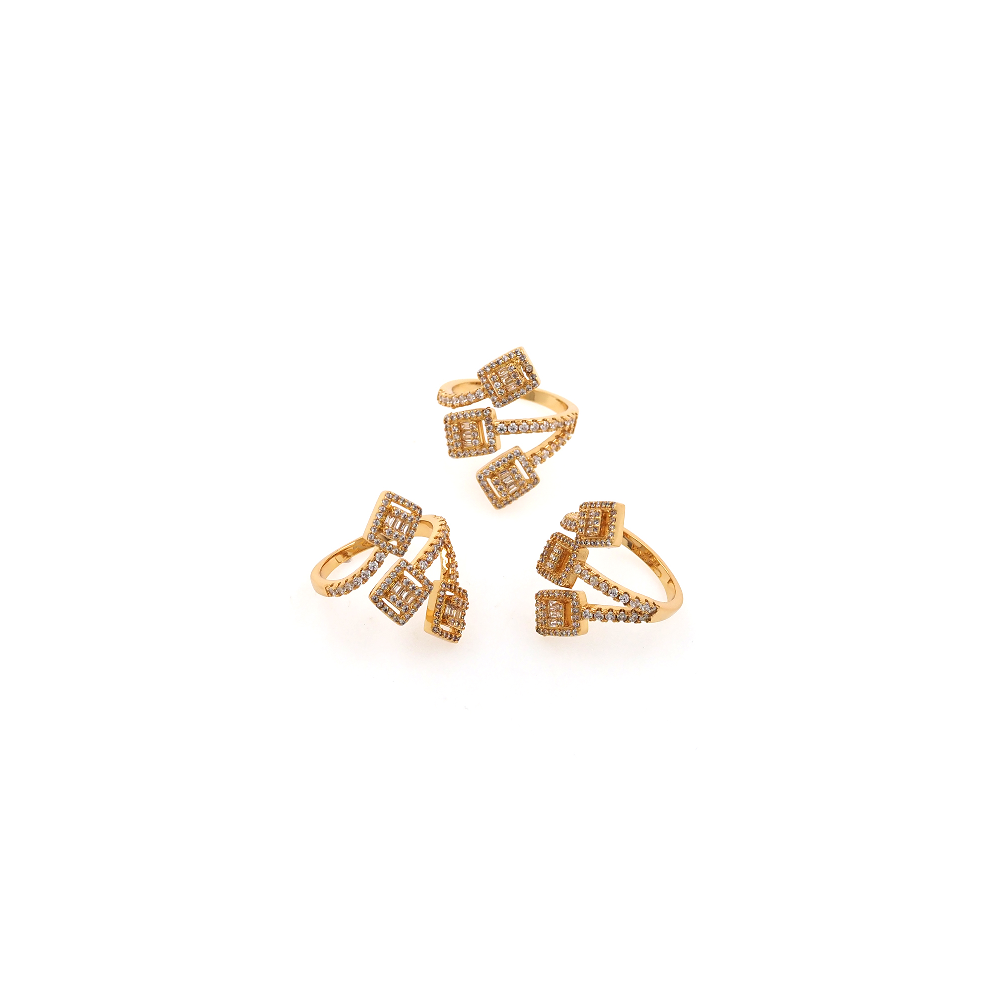 18K Gold Filled Zirconia Ring,Dainty Ring,Adjustable Ring,Minimalist Ring,Open Ring