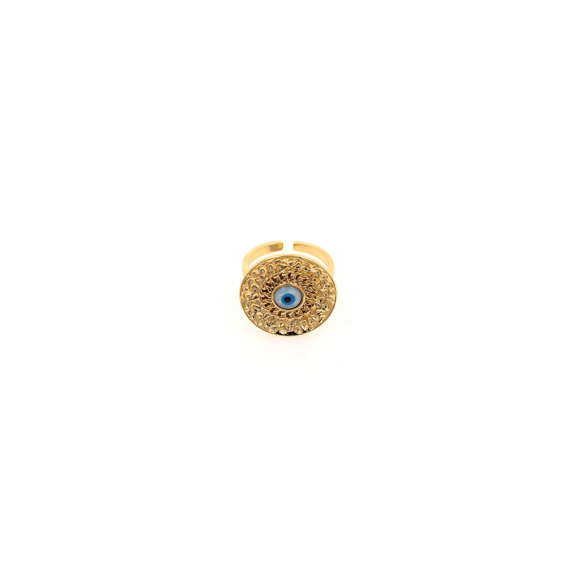 18K Gold Filled Evil Eye Rings,Amulet Rings,Dainty Ring,Adjustable Ring,Minimalist Ring,Open Ring